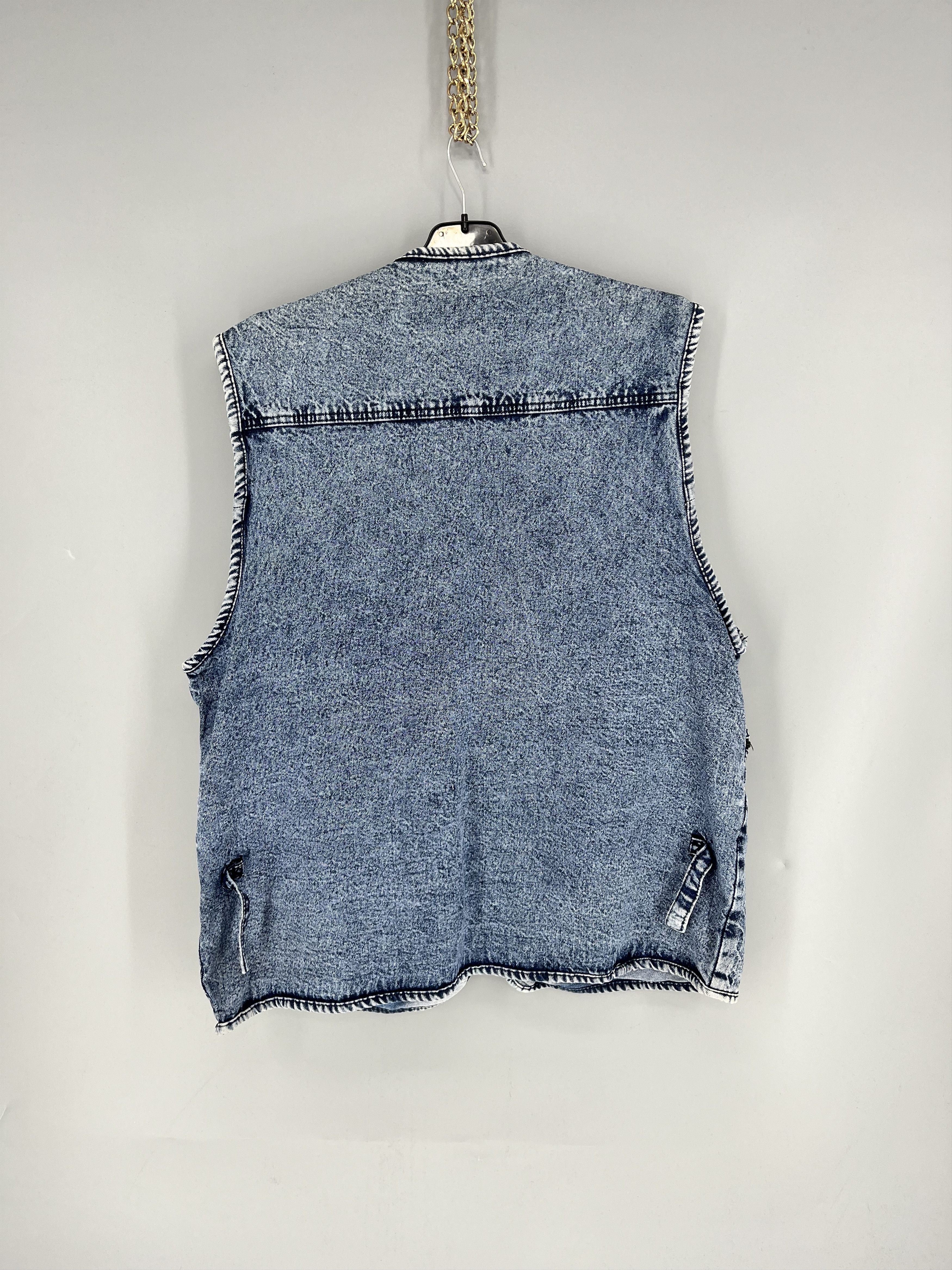 Marlboro Marlboro Classics Vintage Washed Multi-Pocket Denim Vest Size US M / EU 48-50 / 2 - 11 Thumbnail