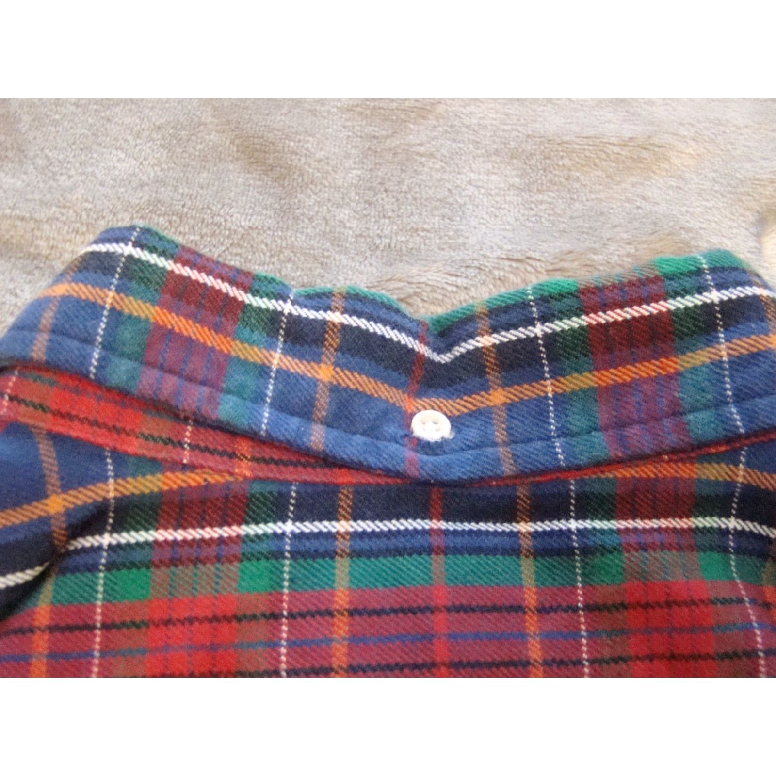 Polo Ralph Lauren VINTAGE Polo Ralph Lauren Workshirt Shirt Christmas Plaid Flannel Men’s Large Blue Red Green Size US S / EU 44-46 / 1 - 6 Thumbnail