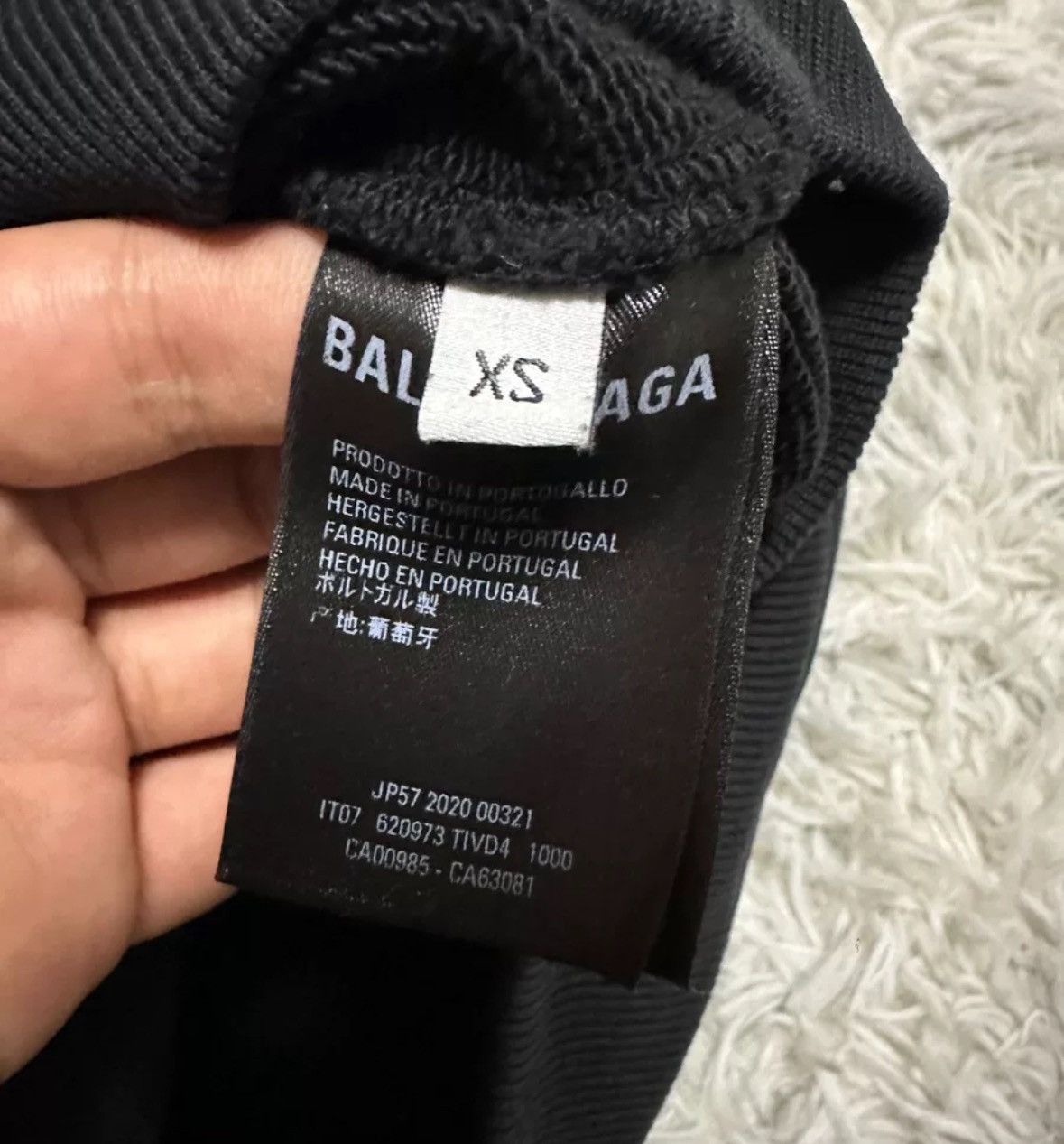 Balenciaga Balenciaga black letter logo sweatshirt Size US XS / EU 42 / 0 - 6 Thumbnail