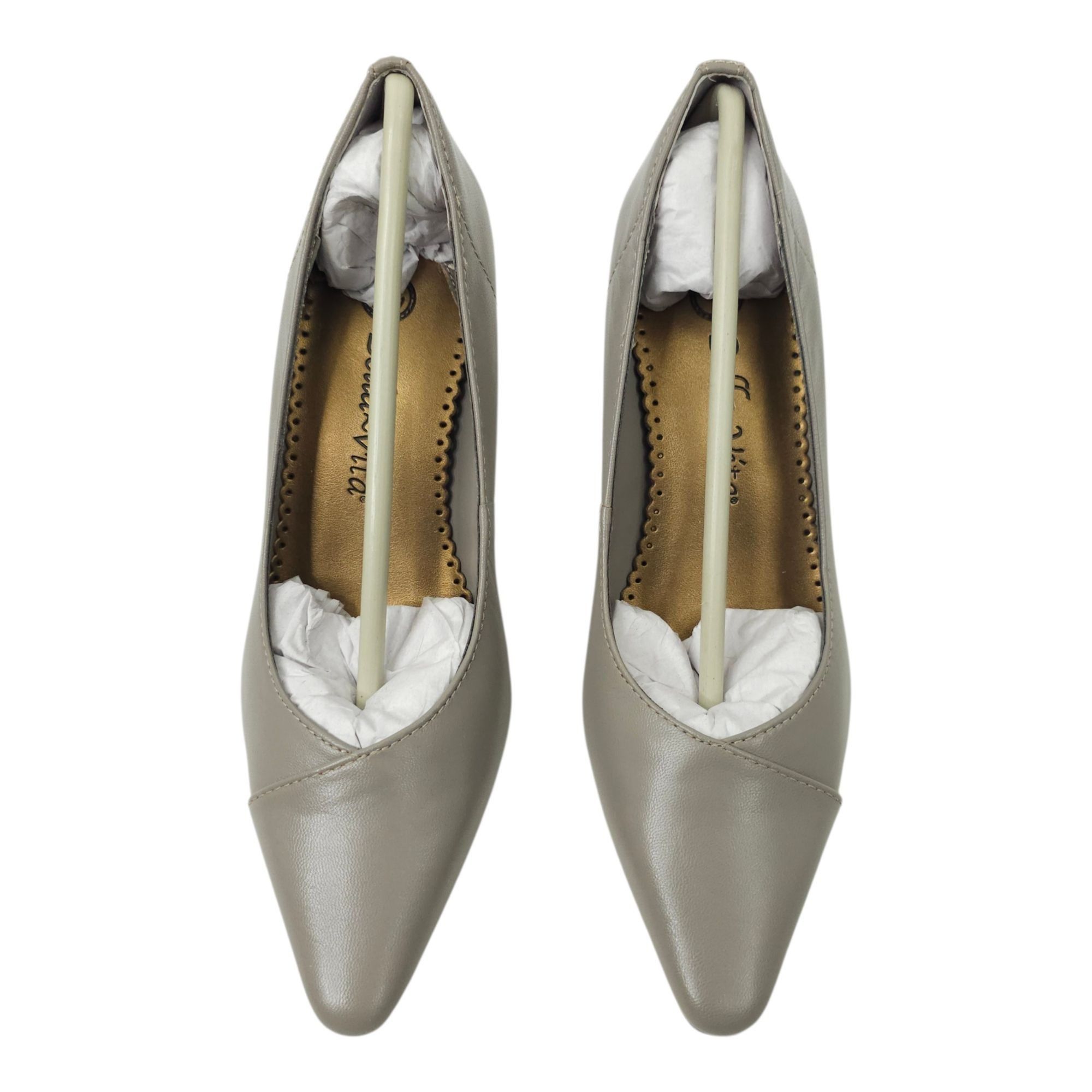 Other Bella Vita WOW Taupe Pump Womens Size 5M Kitten Heel Leather Size US 5 / IT 35 - 9 Thumbnail