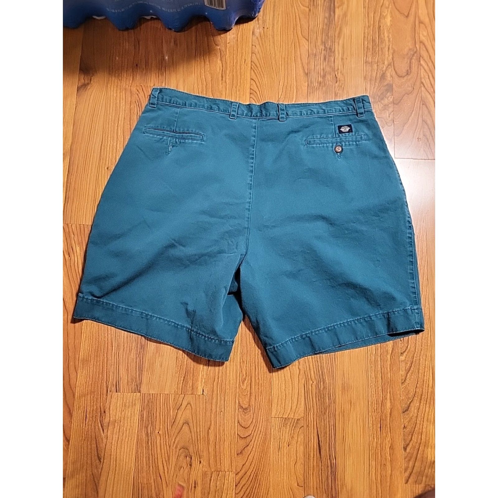 Dockers VINTAGE Dockers Shorts Green Cotton 40" Waist 16" Hem EUC 1980s Pleated Modern preppy Mens Size US 40 / EU 56 - 6 Thumbnail