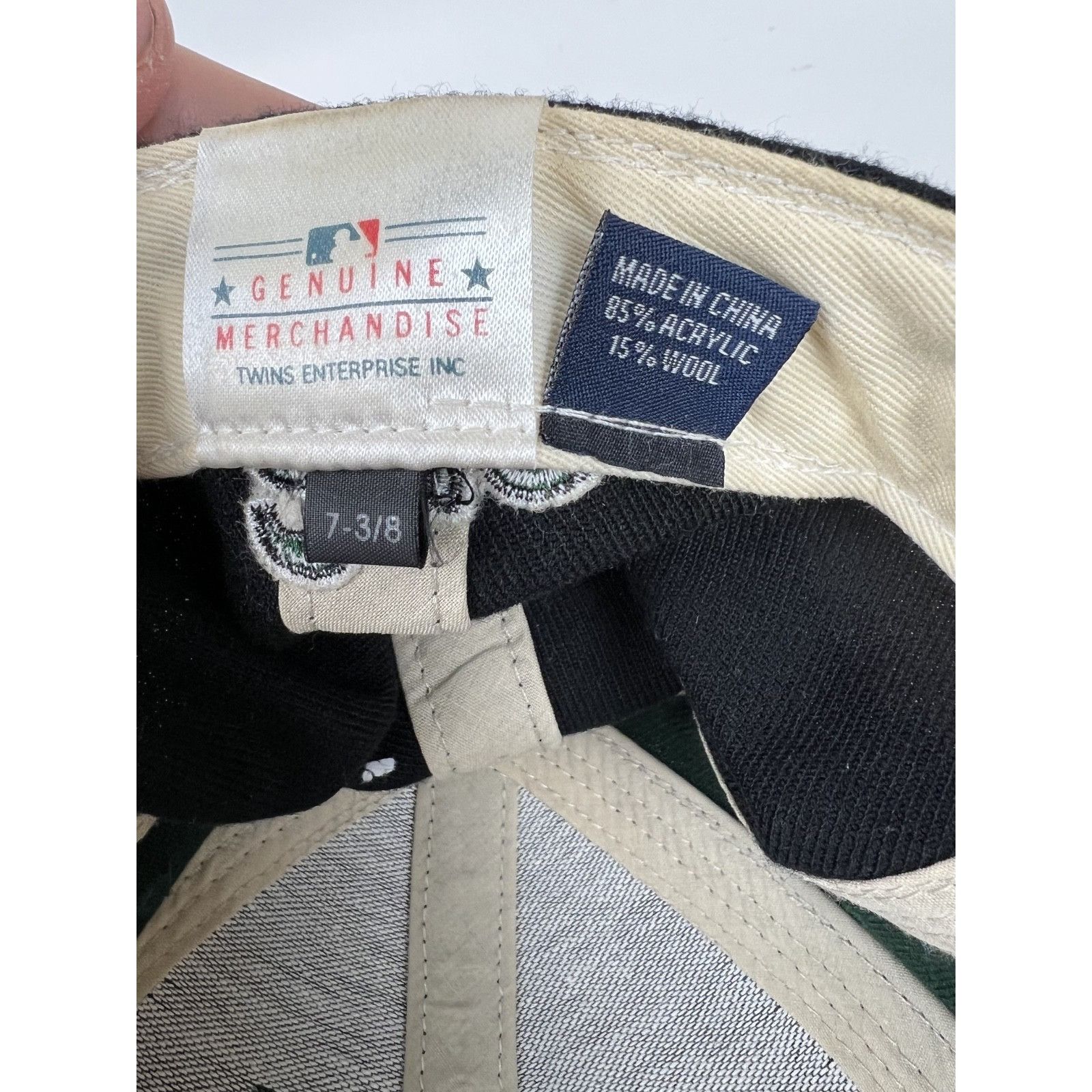 Twins Enterprise Inc. Vintage Oakland Athletics Hat Cap Twins Size 7 3/8 Acrylic W Size ONE SIZE - 10 Thumbnail