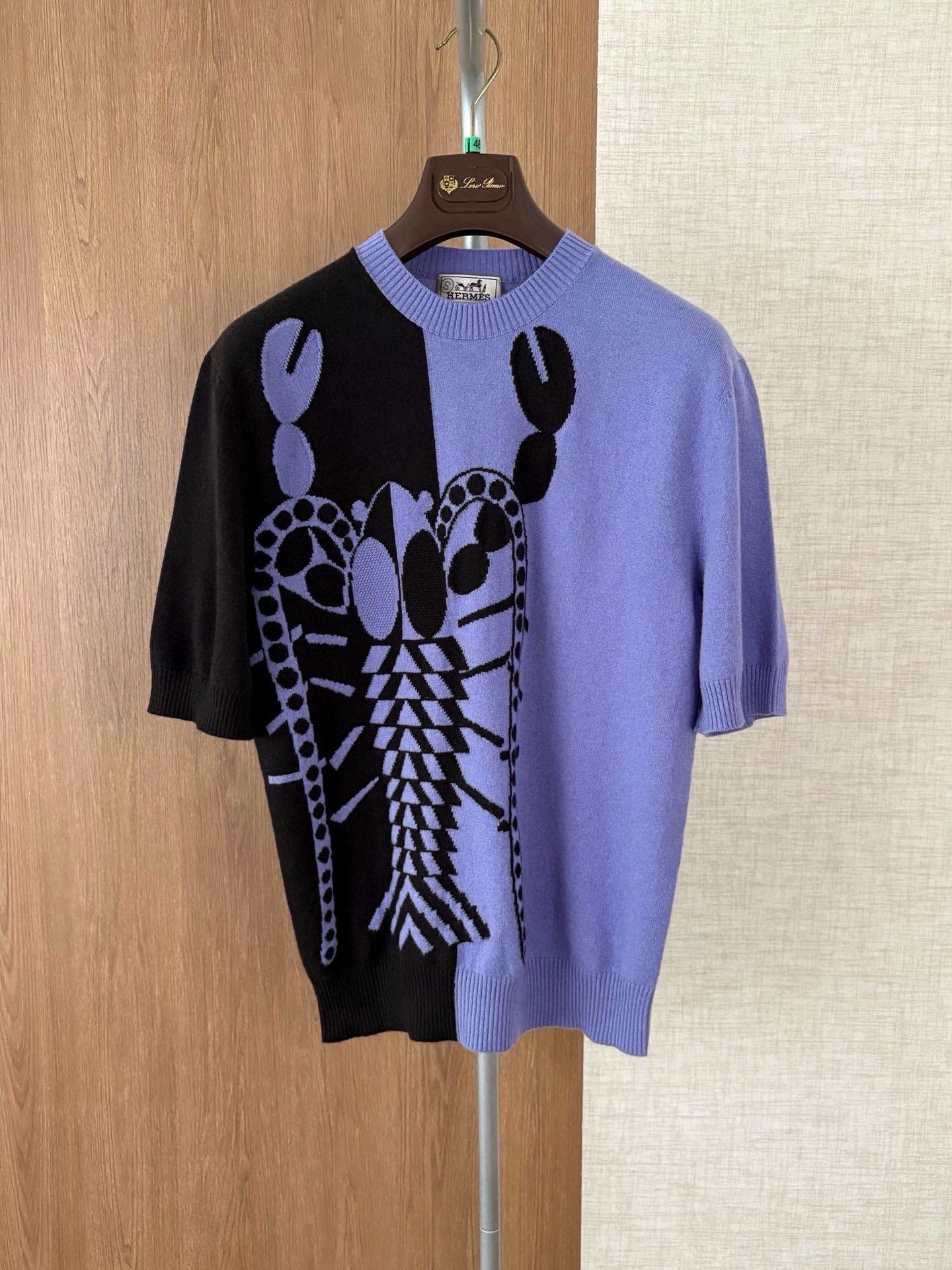 Hermes Hermes Men's Color-Block Lobster Knit Size US M / EU 48-50 / 2 - 1 Thumbnail
