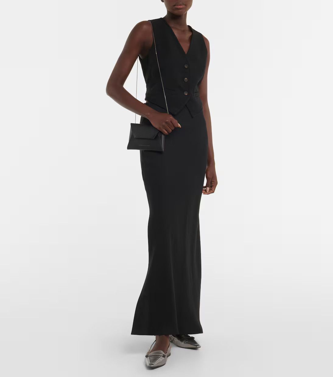 Brunello Cucinelli o1y0725 Sleeveless Vest in Black Size XS / US 0-2 / IT 36-38 - 4 Thumbnail
