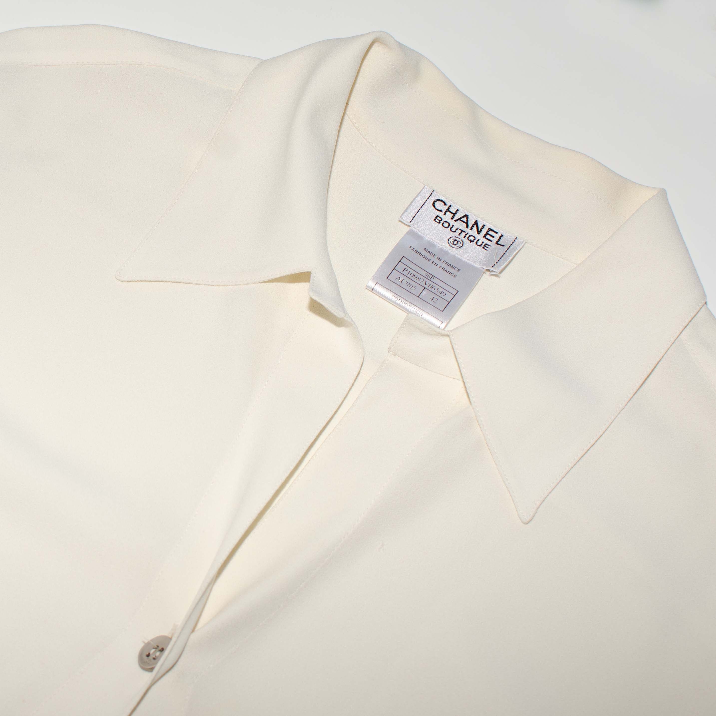 Chanel Vintage Chanel long sleeve shirt Size M / US 6-8 / IT 42-44 - 7 Thumbnail