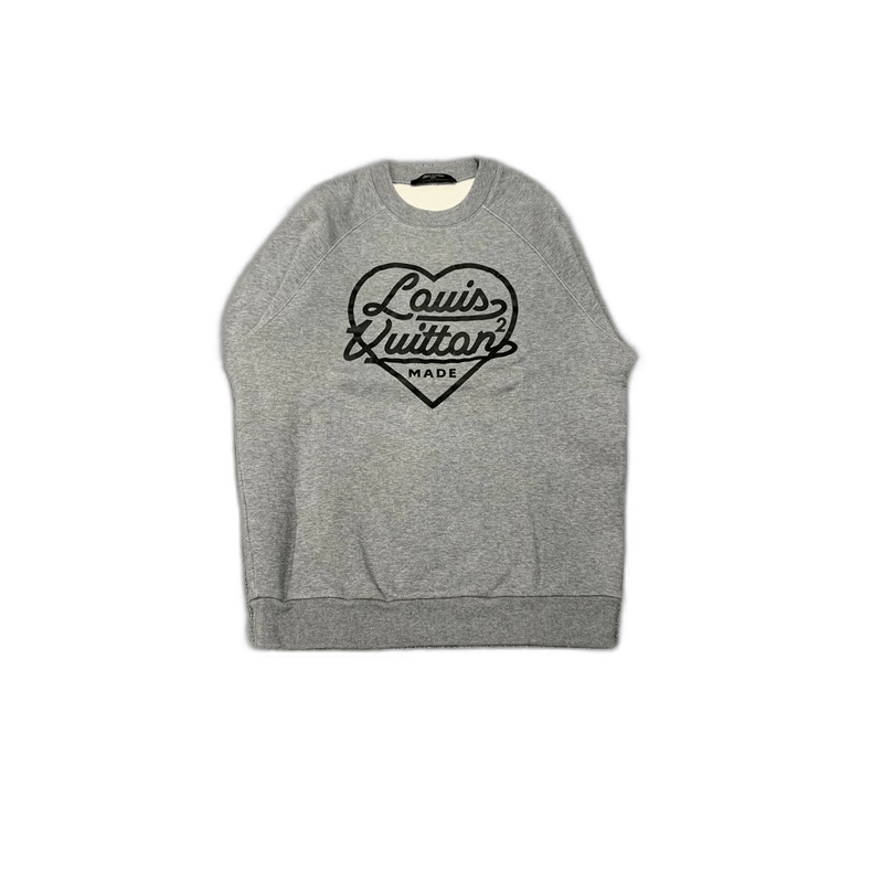 Louis Vuitton Louis Vuitton Heart Logo Gray Sweatshirt-yf Size US S / EU 44-46 / 1 - 1 Thumbnail