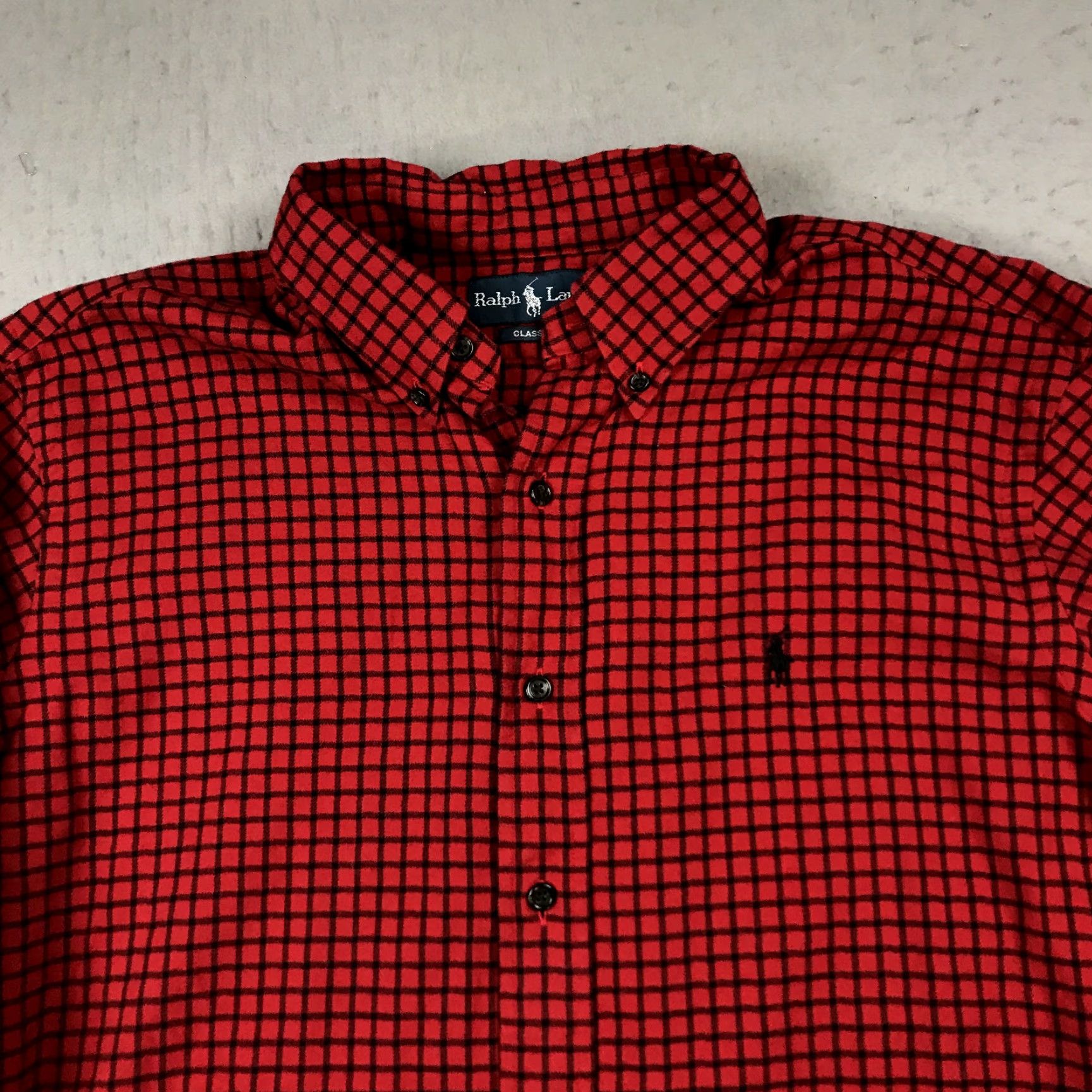 Polo Ralph Lauren VINTAGE Polo Ralph Lauren Shirt Mens L Red Buffalo Check Flannel 90s Casual Workwear Button-Up Size US L / EU 52-54 / 3 - 2 Thumbnail