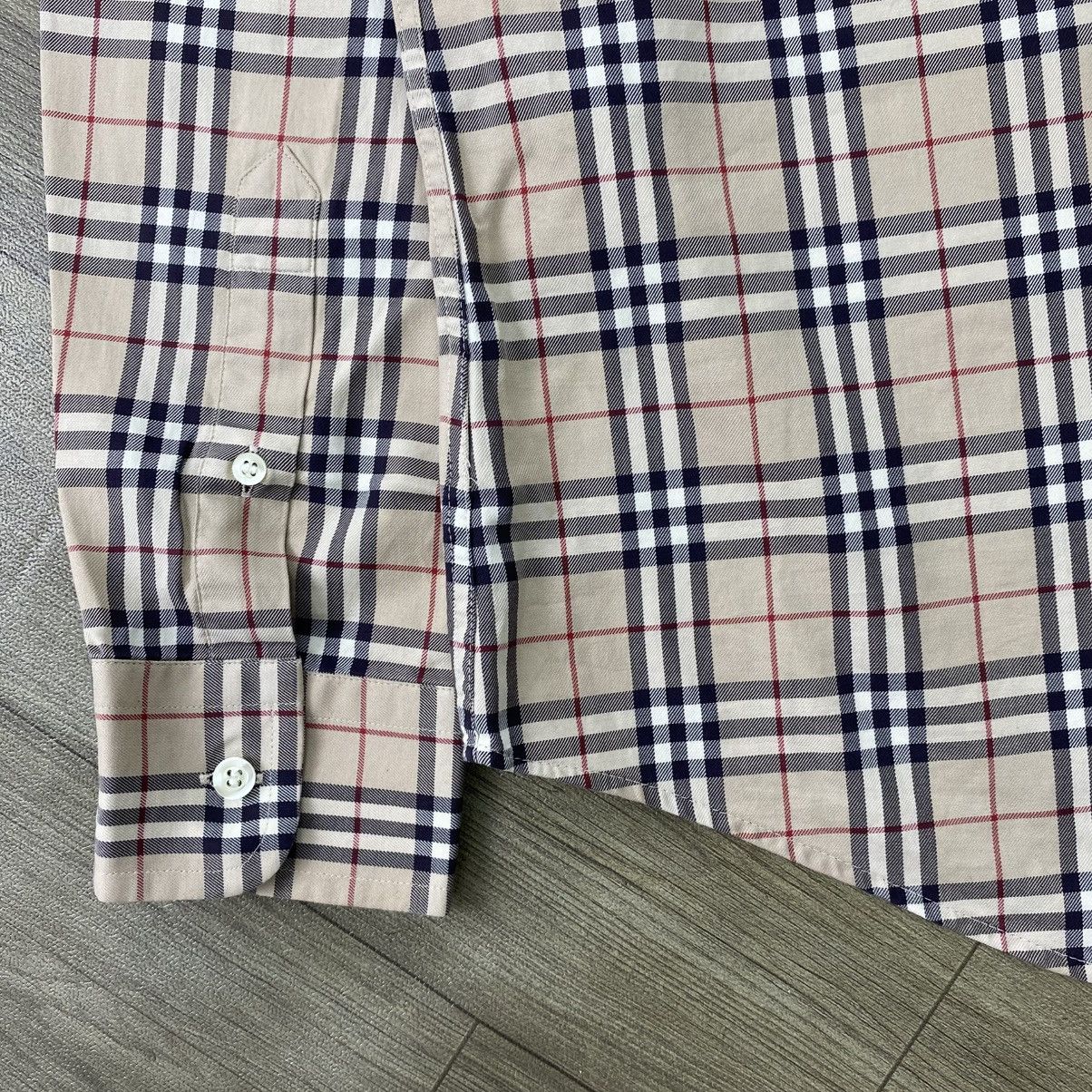 Burberry 1990s Burberrys Nova Check Iconic Longs Shirt Size L / US 10 / IT 46 - 9 Thumbnail