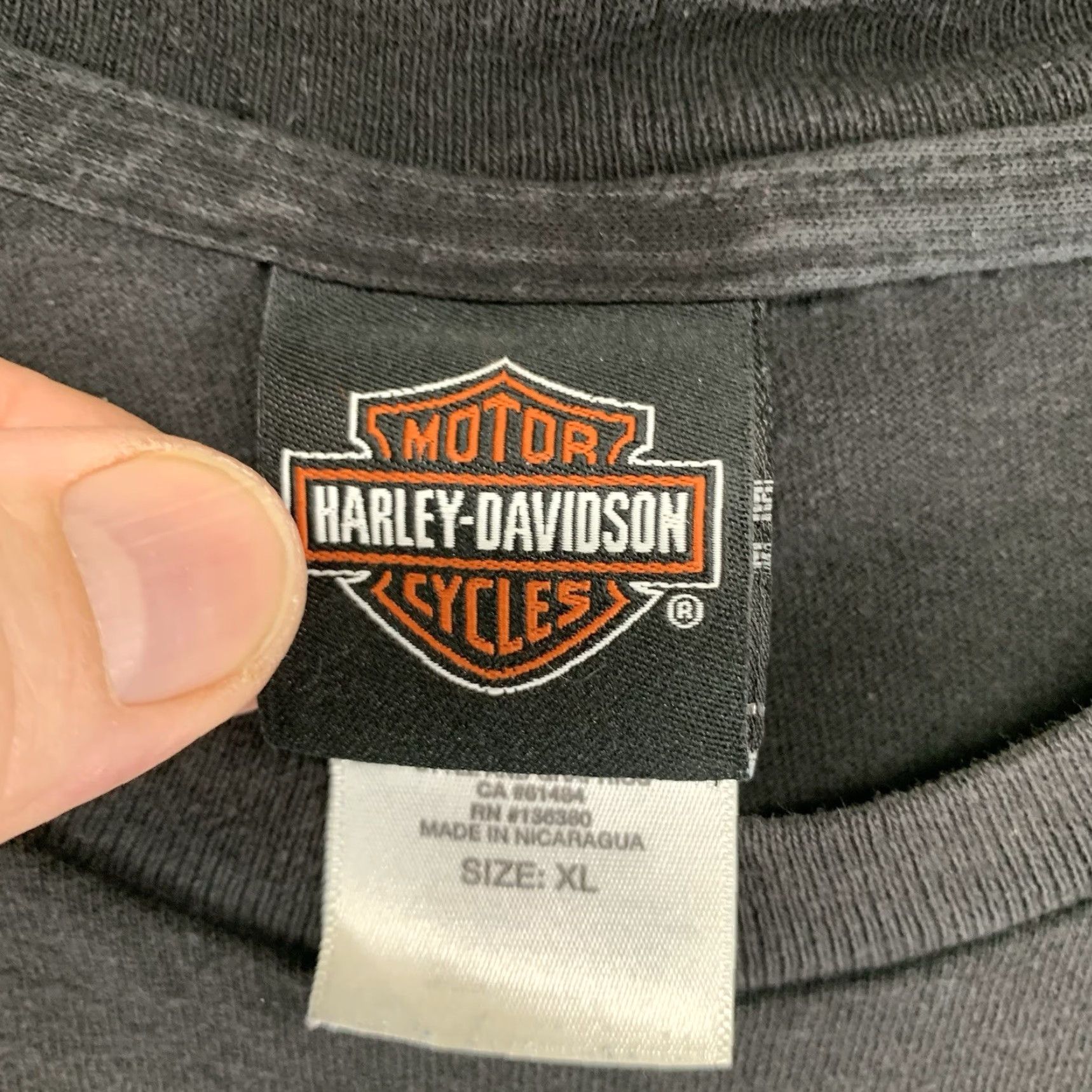 Harley Davidson HARLEY-DAVIDSON Graphic Print T-Shirt Mens XL Black Motorcycle Biker Ice Skull Pocket Size US XL / EU 56 / 4 - 6 Thumbnail