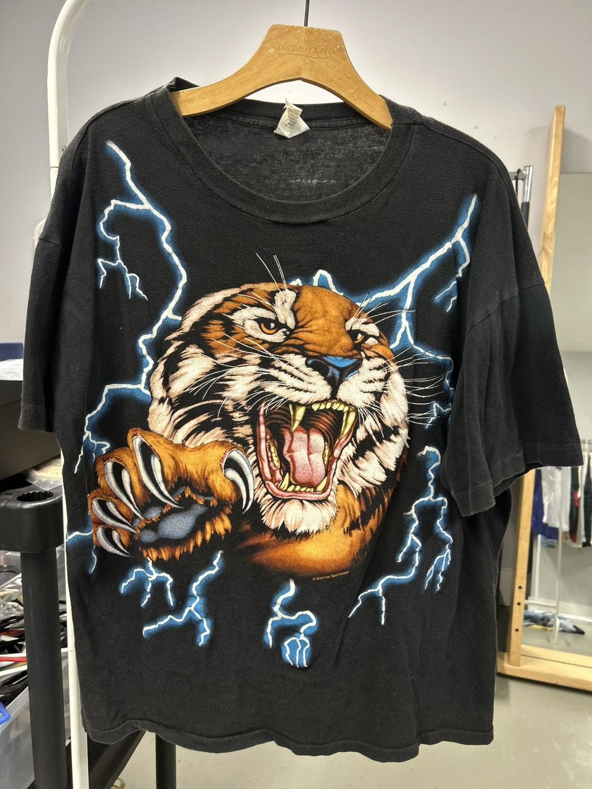 Travis Scott × Vintage RARE American Thunder Tee | Grailed