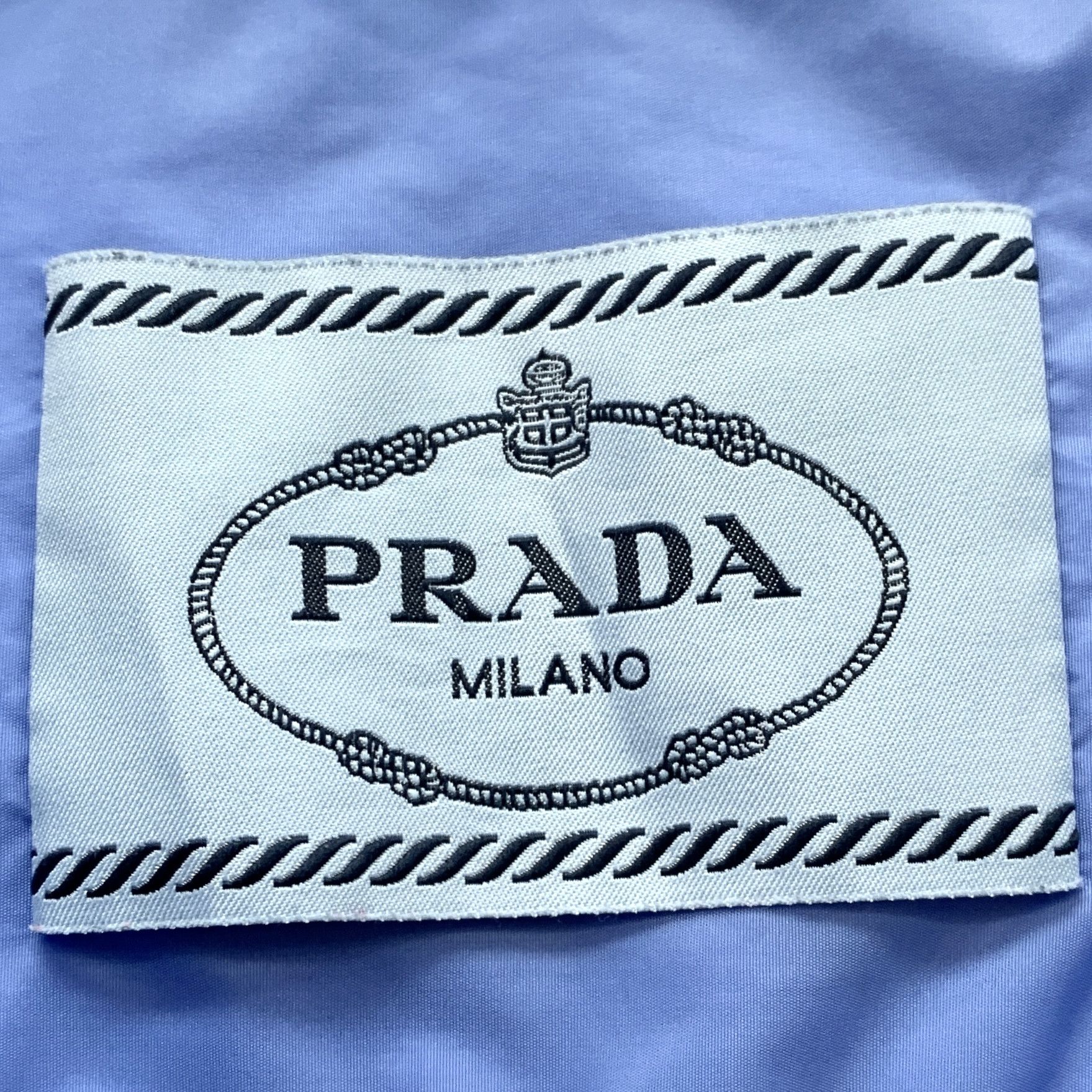 Prada Prada Blue Triangle Logo Hooded Zip-Up Jacket (Size M) Size M / US 6-8 / IT 42-44 - 2 Thumbnail