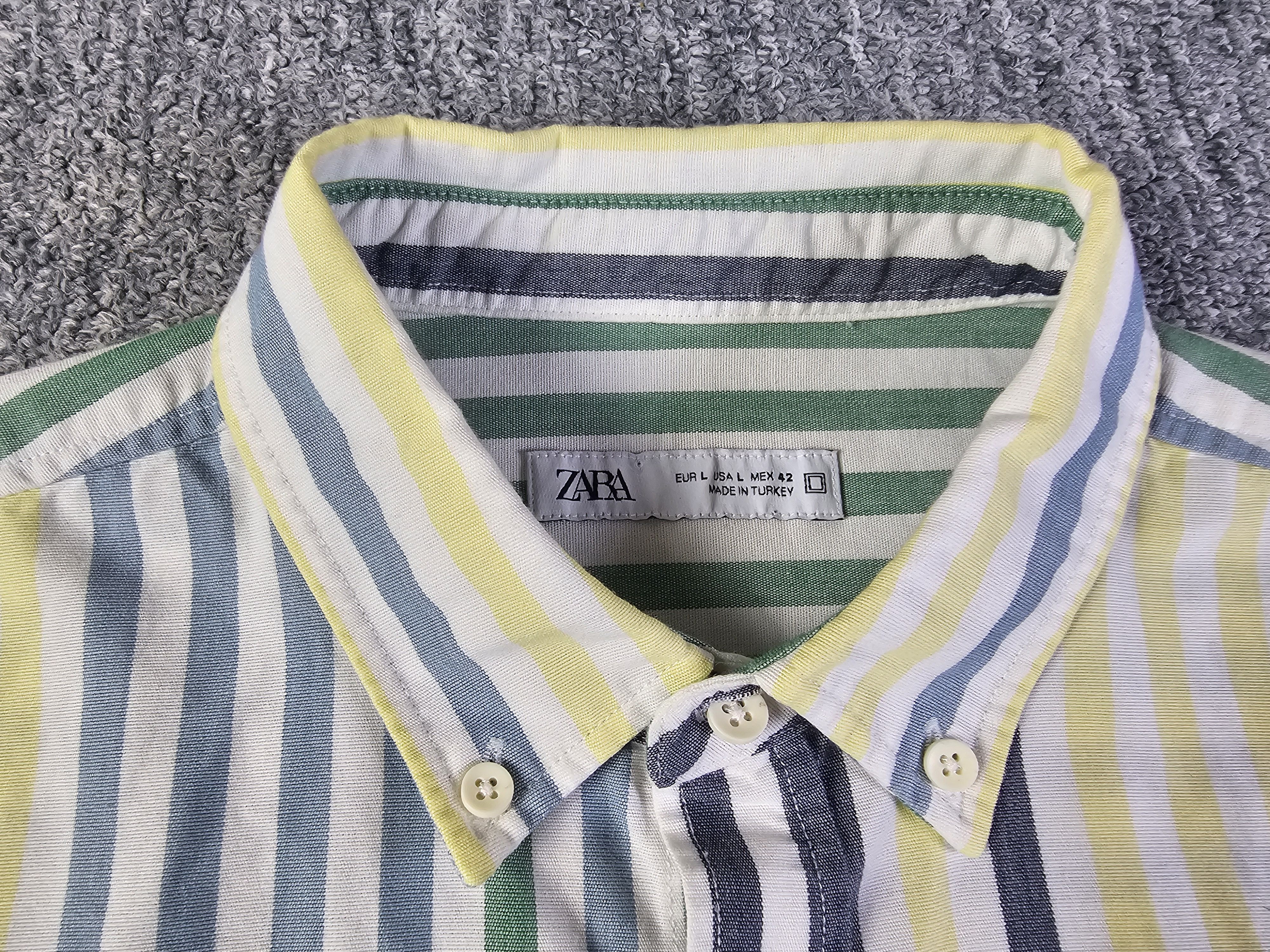 Zara Zara Man Colorful Stripe Long Sleeve Button Down Shirt Men L Size US L / EU 52-54 / 3 - 3 Thumbnail