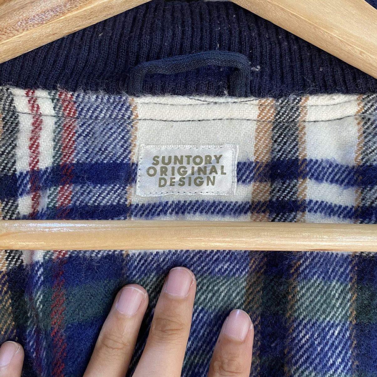 Japanese Brand 🔥Vintage Suntory Boss Coffee Leather Padded Elbow Bomber Size US L / EU 52-54 / 3 - 14 Thumbnail
