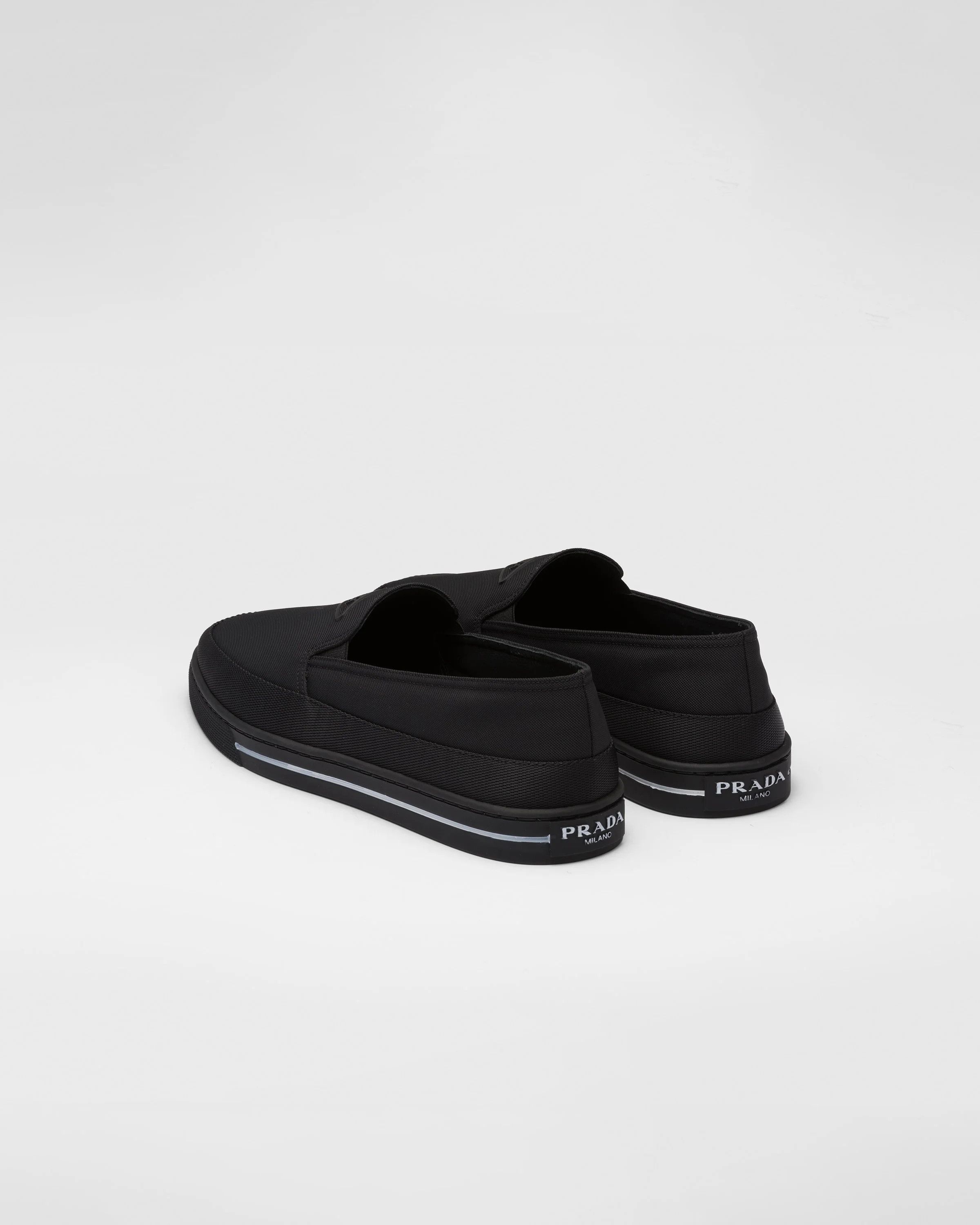 Prada o1srvl11e0226 Re-Nylon Slip-On Sneakers in Black Size US 9 / EU 42 - 4 Thumbnail