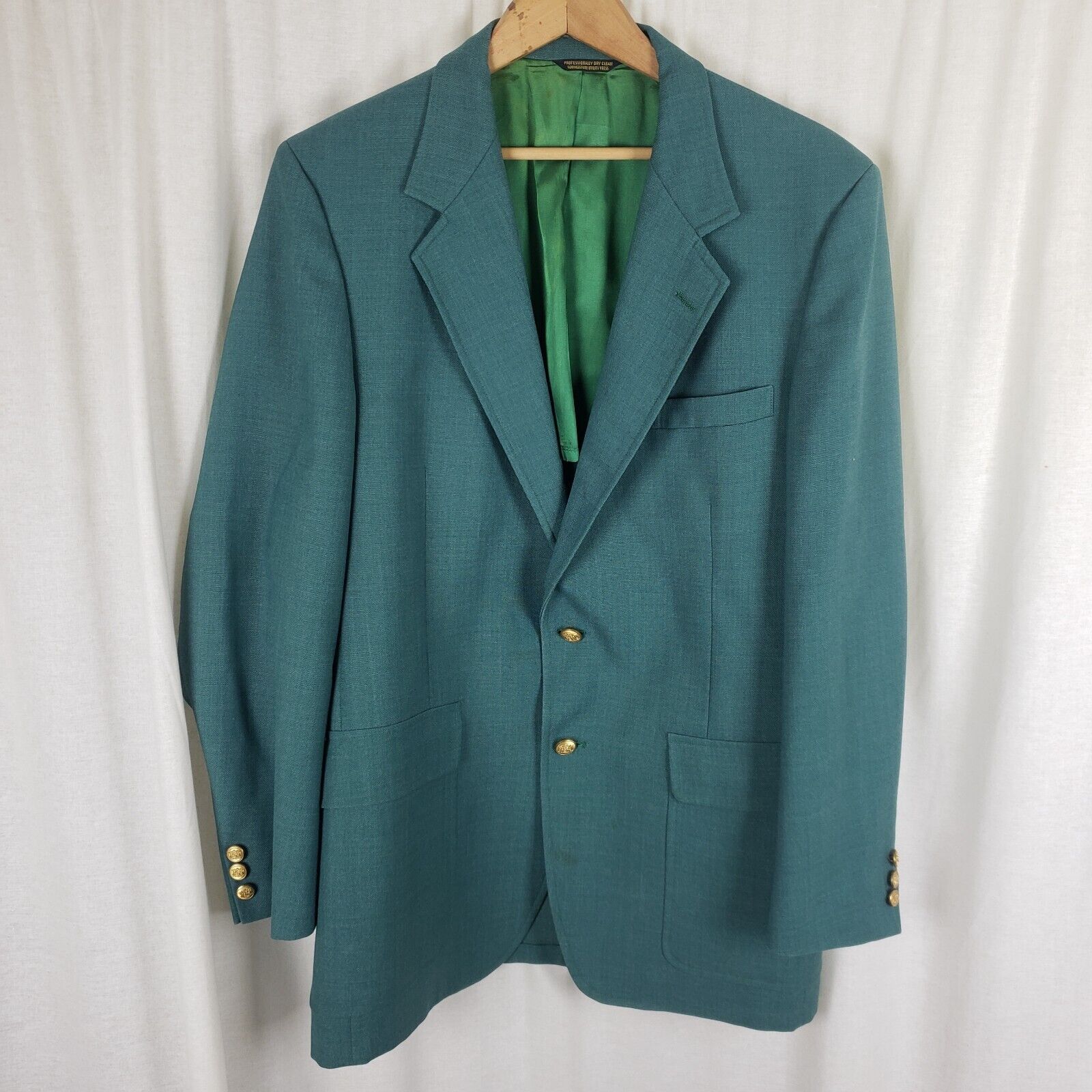 Vintage Vtg Palm Beach Woven Sport Coat Blazer Jacket 44 Mid Century Size 44R - 1 Thumbnail