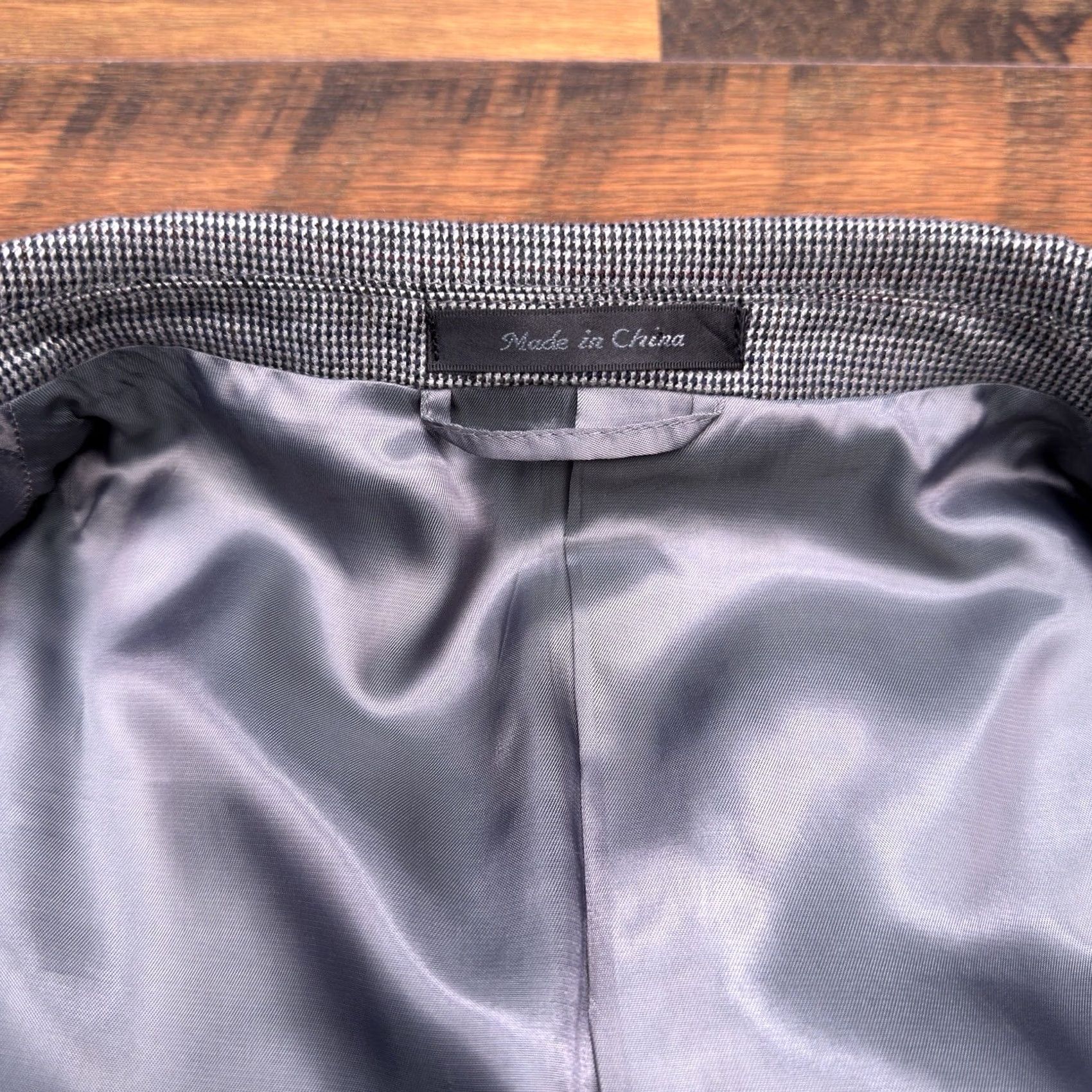 Ralph Lauren Lauren Ralph Lauren Blazer Jacket Long Single-Breasted 2-Button Notch Lapel Gray Polyester Rayon 50 Regular Mens Vintage No Size 50R - 5 Thumbnail