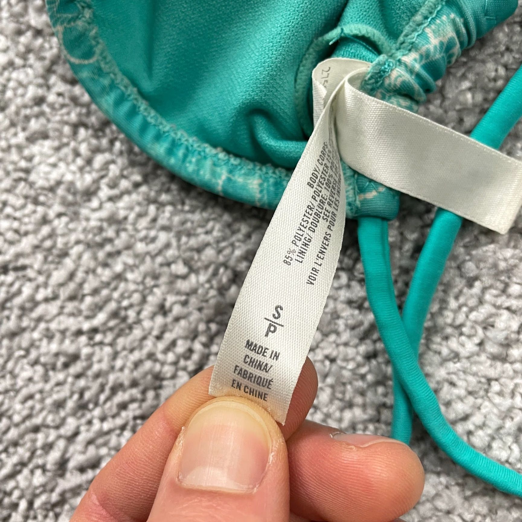 Aeropostale AEROPOSTALE Bikini Top Women's Small Green Mandala Halter Backless Beach Swimwear Top Party 90s? Size S / US 4 / IT 40 - 6 Thumbnail
