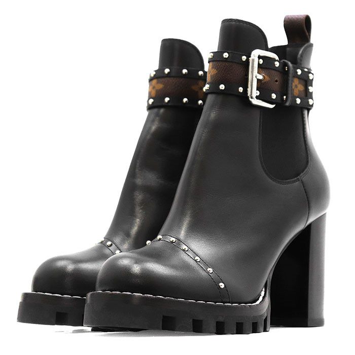 Louis Vuitton Louis Vuitton Louis Vuitton Star Trail Line Leather Ankle Boots Leather Shoes DUTY FREE for USA Size ONE SIZE - 1 Thumbnail