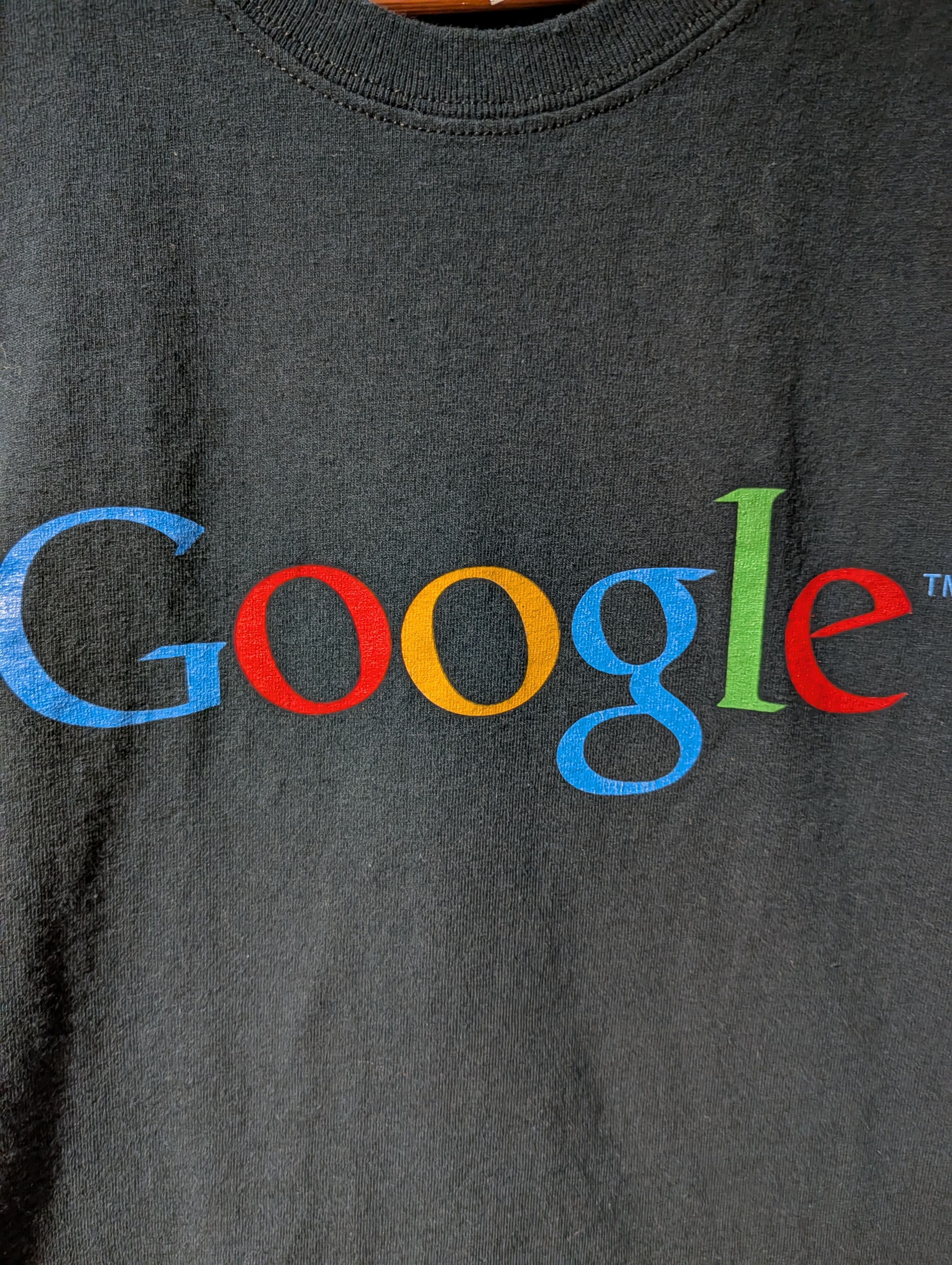 Gildan Vintage Y2K Google Original Logo Rainbow Tech Nerdy T-Shirt Size US L / EU 52-54 / 3 - 2 Thumbnail