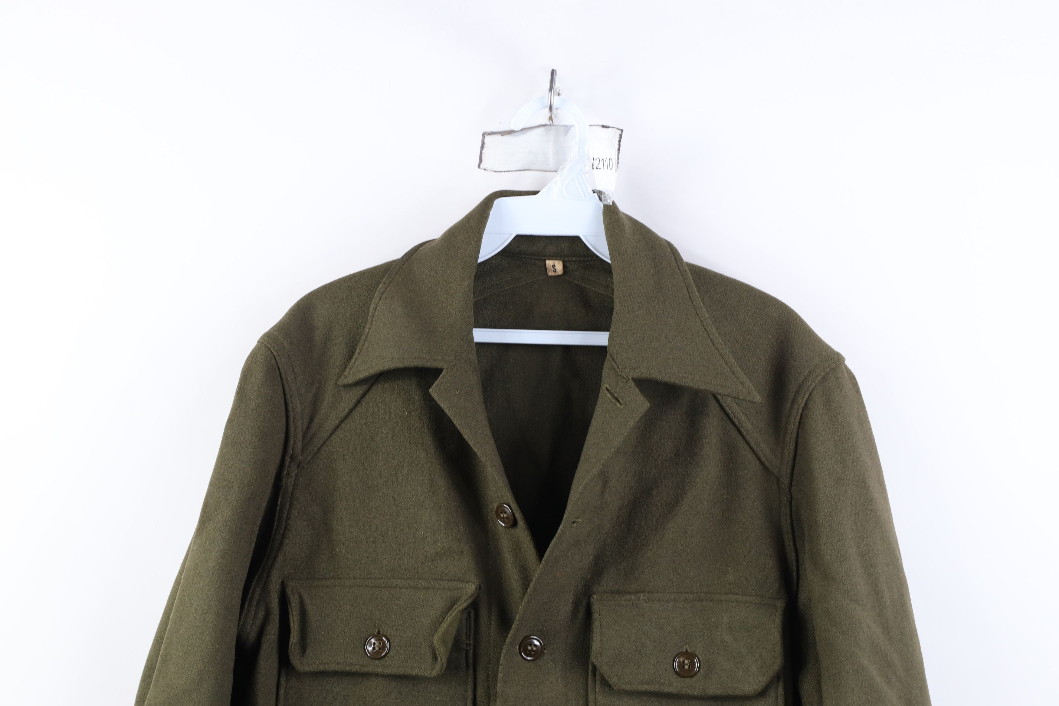 Vintage Vintage 50s Korean War 108 Wool Field Shirt Jacket USGI Size US S / EU 44-46 / 1 - 2 Thumbnail