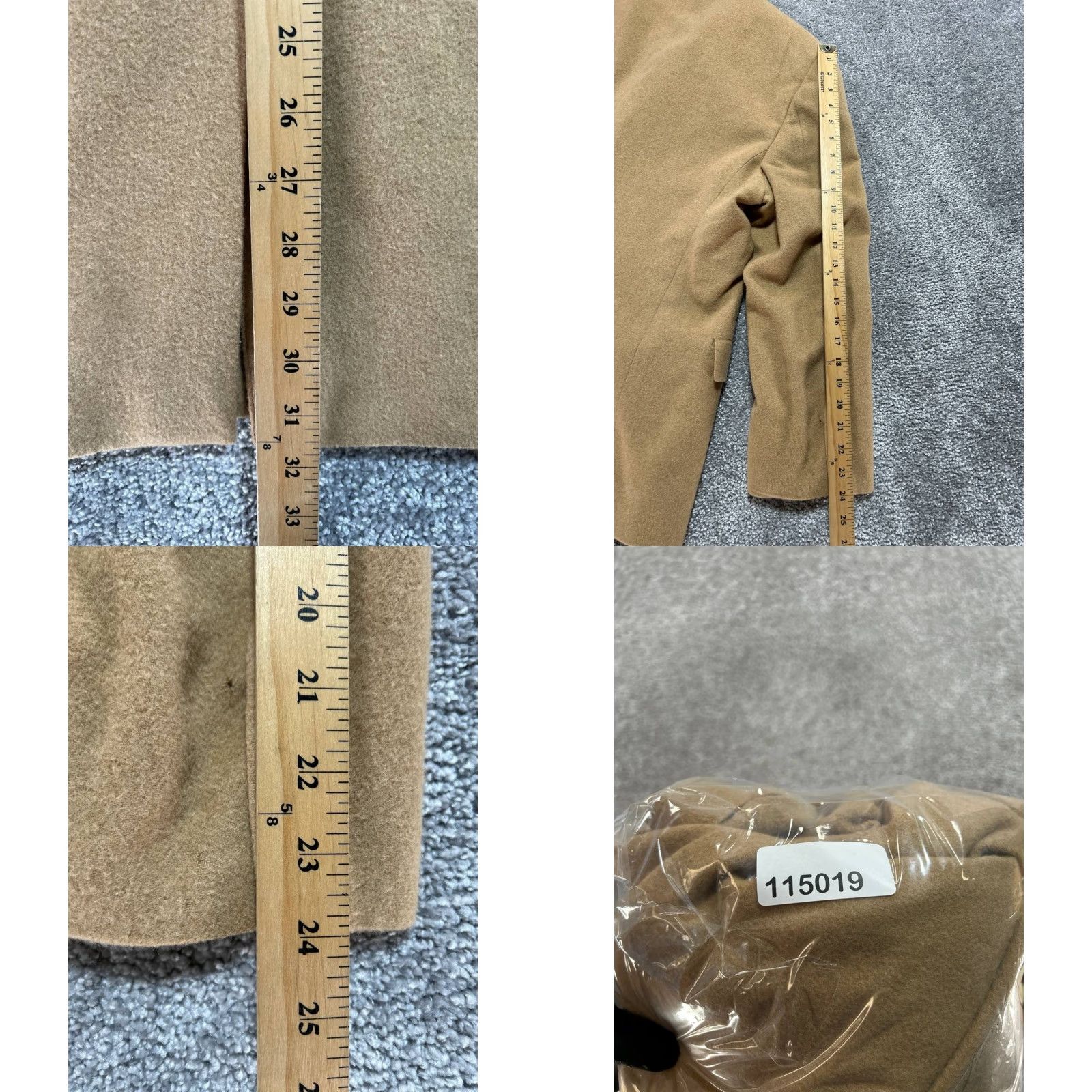 Hart Schaffner Marx VINTAGE Hart Schaffner Marx Blazer Jacket Mens 46 Beige Camel Hair Single Vented Size 46R - 10 Thumbnail