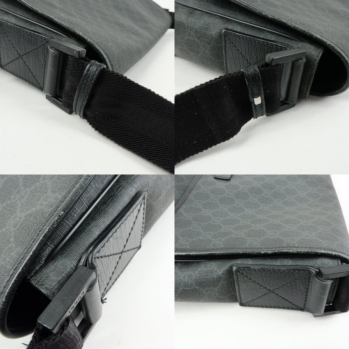 Gucci Gucci GG Supreme Messenger Bag Black Size ONE SIZE - 4 Thumbnail