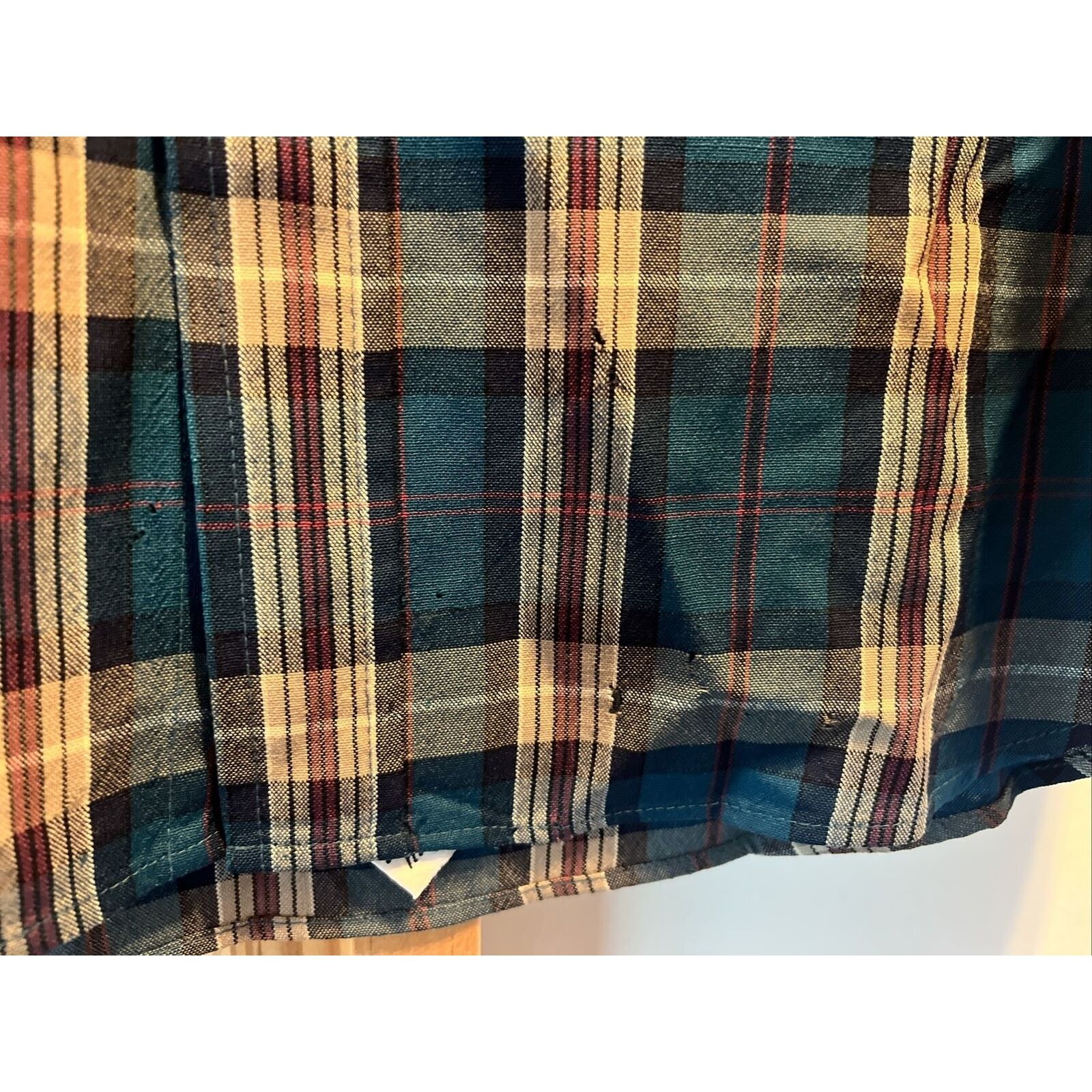 Pendleton Pendleton Vintage Men’s M Blue Plaid LS Button Up Wool Shirt Size US M / EU 48-50 / 2 - 10 Thumbnail