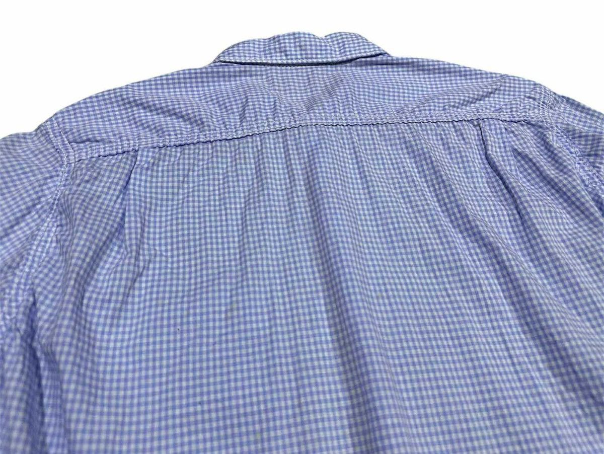 Comme des Garcons Homme 🔥Archived 2003 Vintage CDG Homme Check Shirt Wrinkled Stitch Size US M / EU 48-50 / 2 - 8 Thumbnail