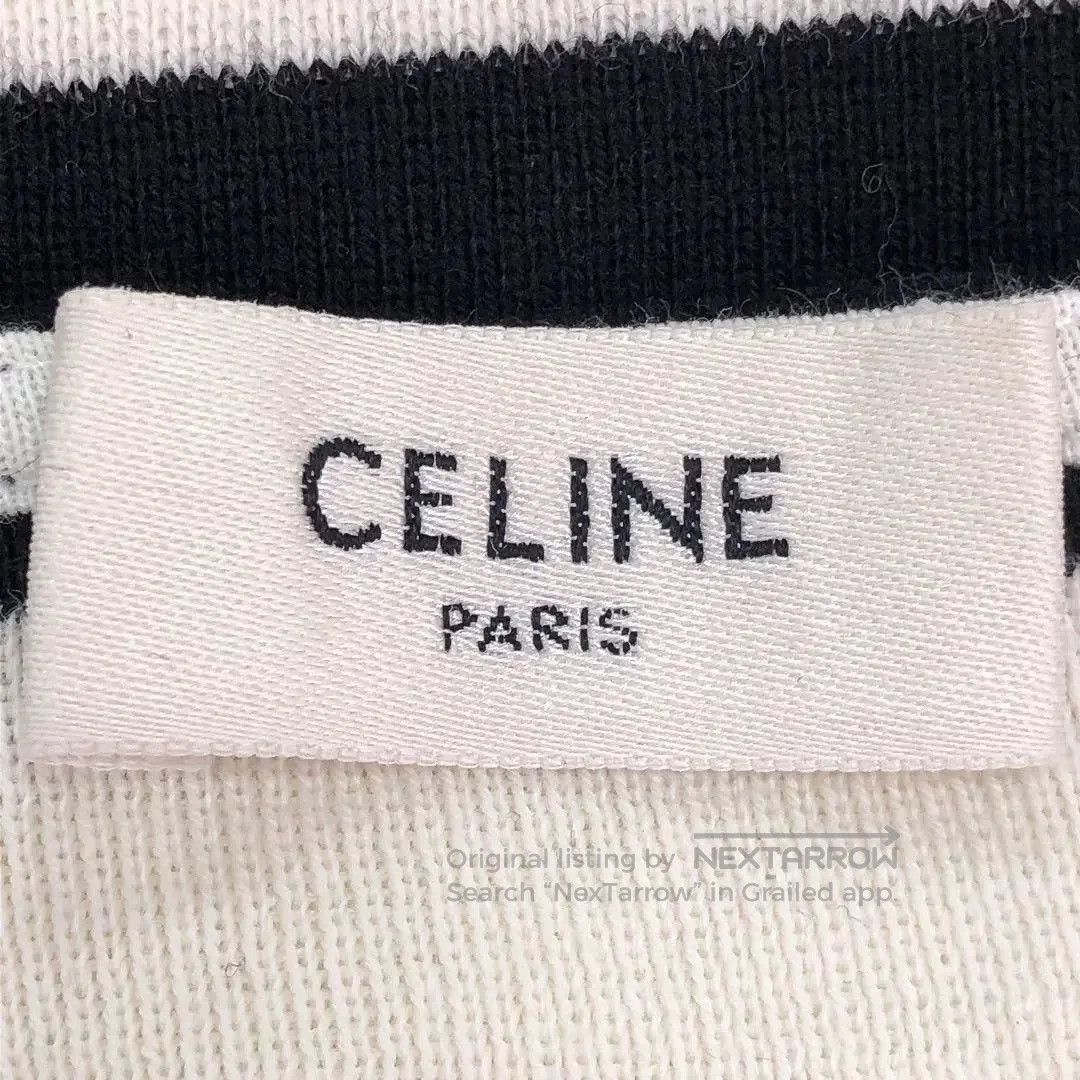 Celine Celine Black White Striped Cropped Knit. Size M / US 6-8 / IT 42-44 - 5 Thumbnail