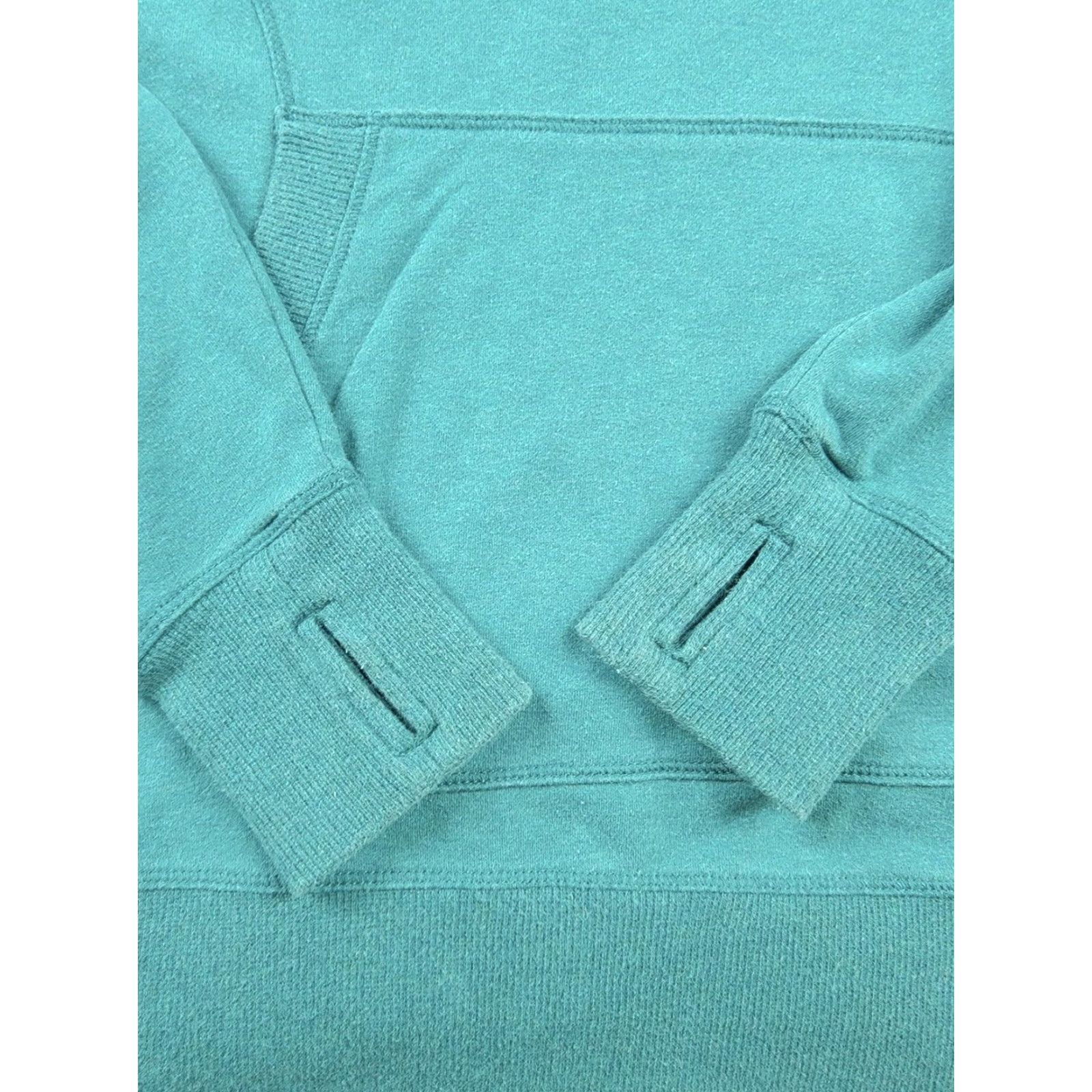 Vintage L.L.Bean Sweatshirt Womens M Green Cowl Neck Pullover Pocket Thumbholes Size M / US 6-8 / IT 42-44 - 5 Thumbnail