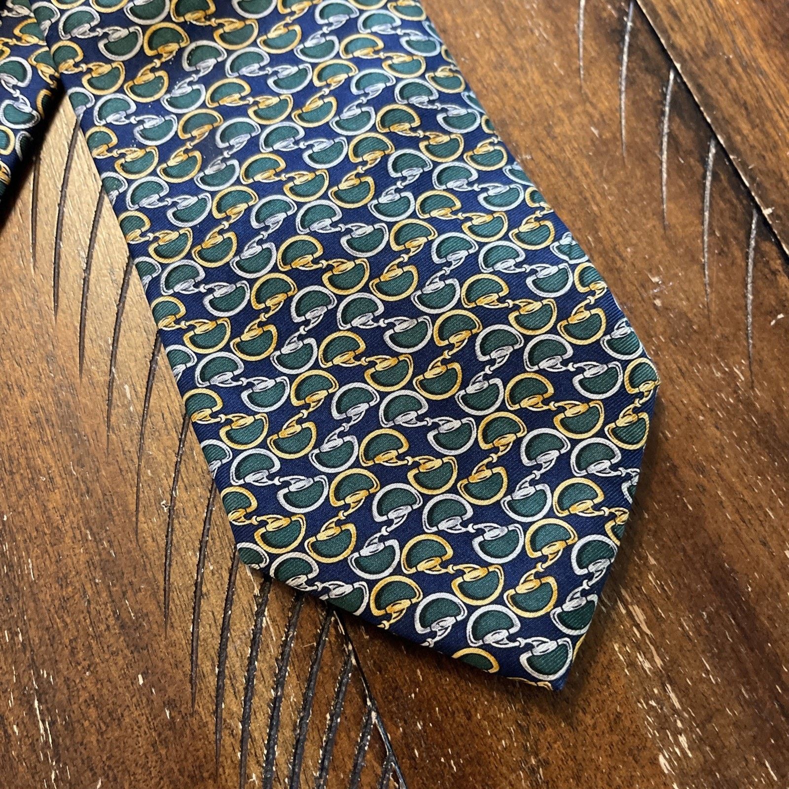 Brooks Brothers Brooks Brothers Makers Silk Tie Stirrup Pattern Men's Size ONE SIZE - 2 Thumbnail