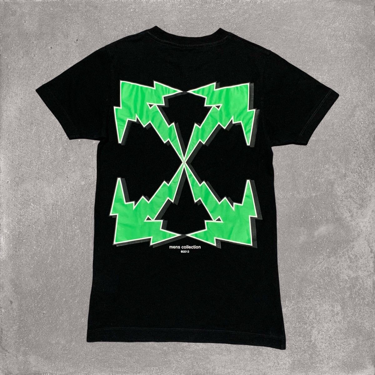 Off White XXS Bolt Arrows Black Tee Virgil Abloh