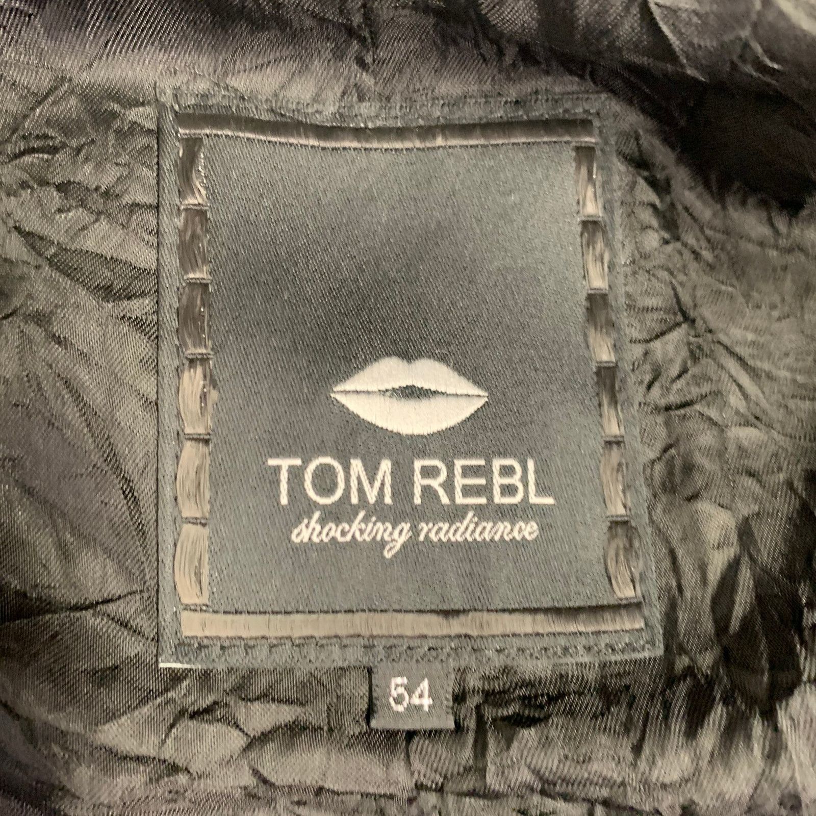 Tom Rebl TOM REBL Size M Black Cotton Blend Motorcycle Jacket Size US L / EU 52-54 / 3 - 5 Thumbnail