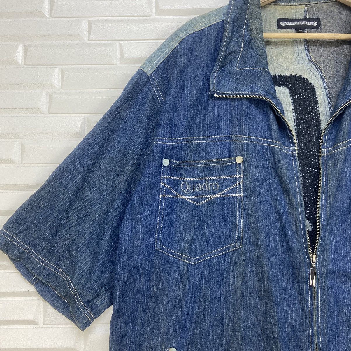 Japanese Brand Japanese Brand Quadro Scream Patchwork Denim Jacket Size US L / EU 52-54 / 3 - 6 Thumbnail