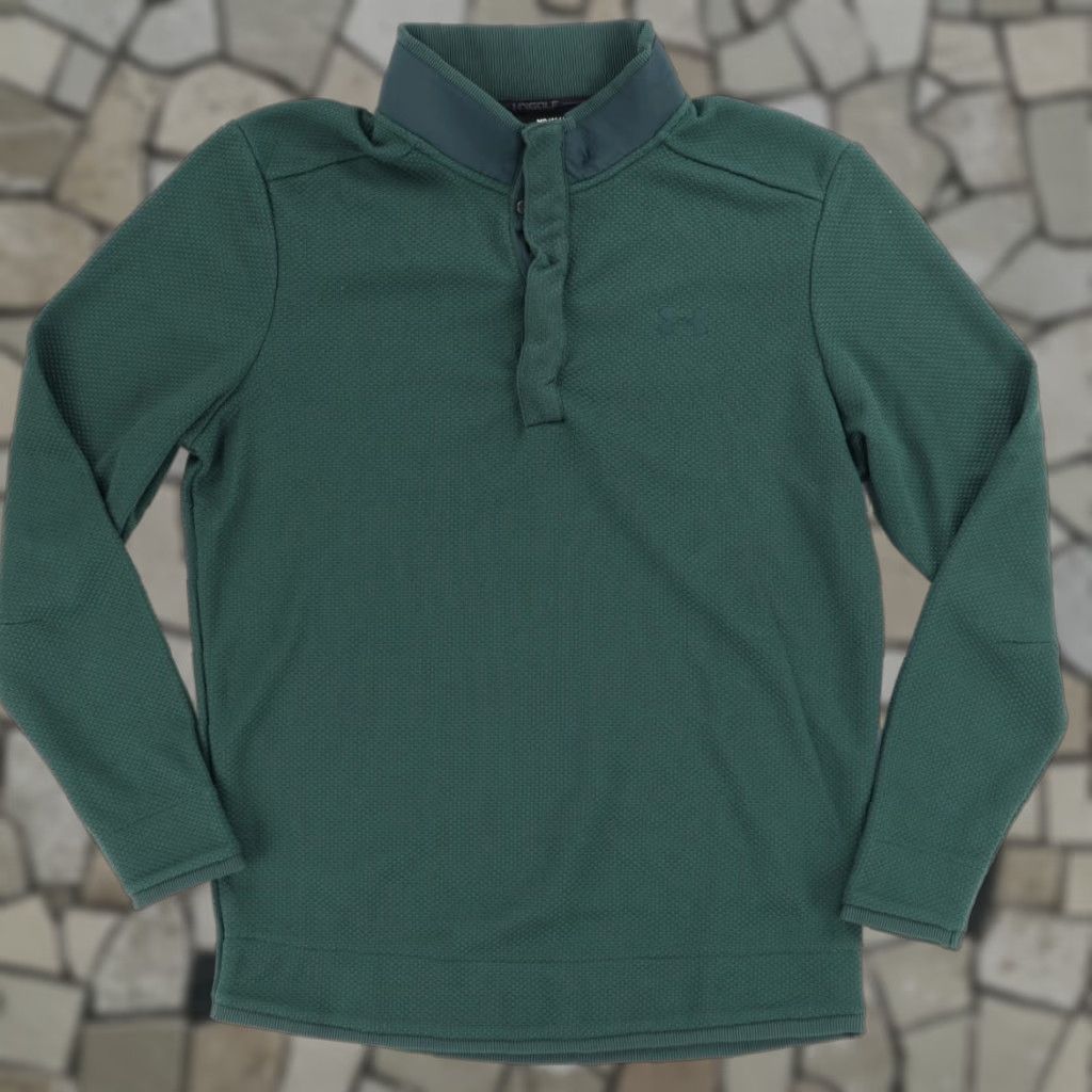 Under Armour Under Armour Coldgear Golf Knit Solid Mock Long Sleeve Sweatshirt Green Men's M Size US M / EU 48-50 / 2 - 1 Thumbnail