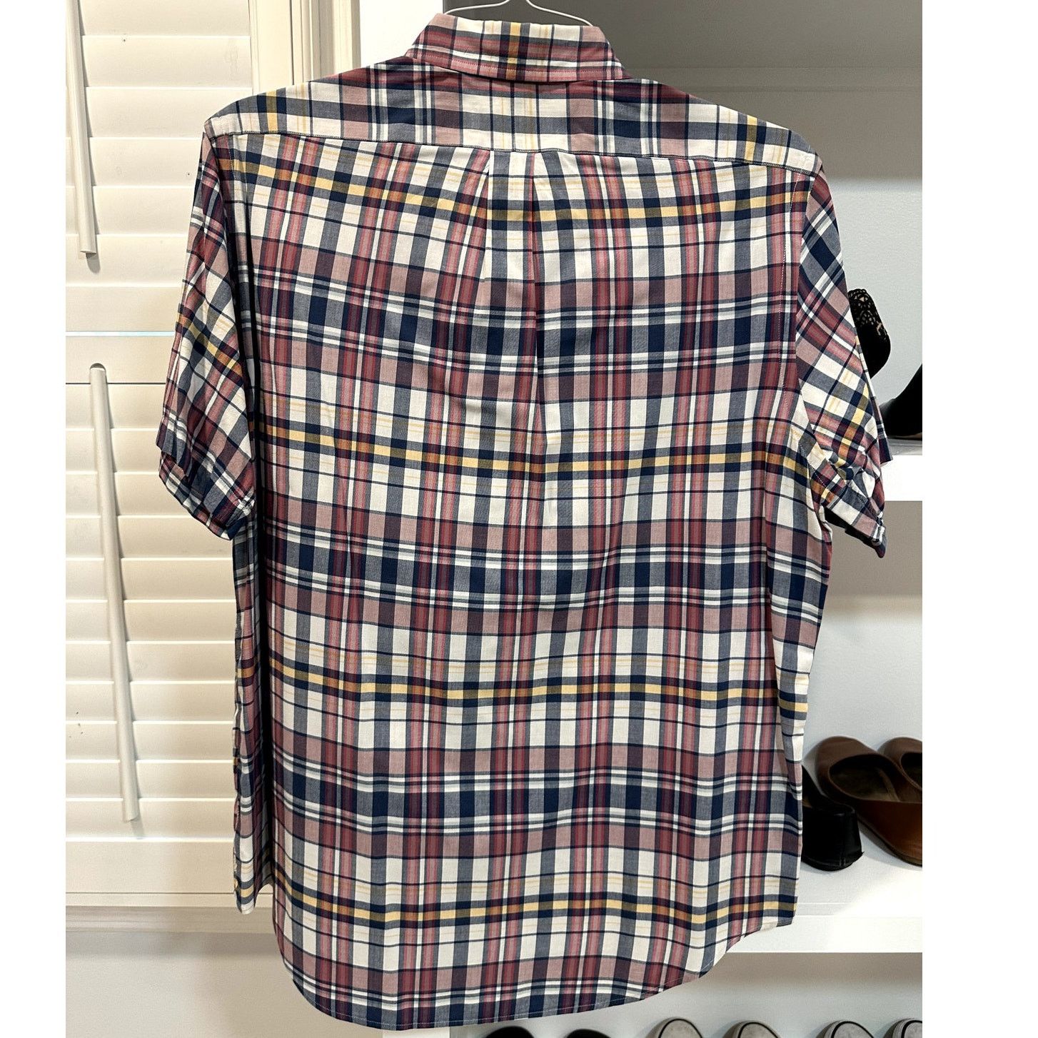 Ralph Lauren Ralph Lauren VTG Short Sleeve Plaid Button Down Cotton L Size US L / EU 52-54 / 3 - 4 Thumbnail