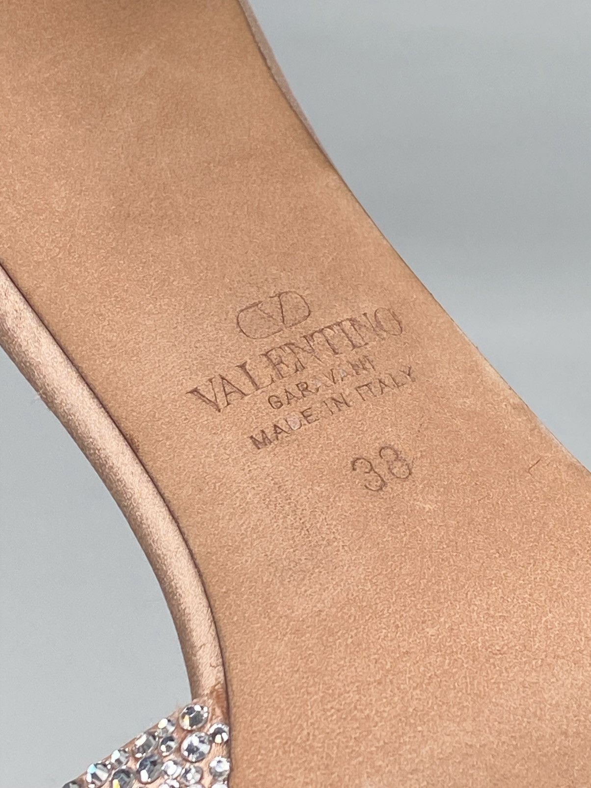 Valentino Valentino Garavani Crystal Satin Stiletto Mules size 38 Size US 8 / IT 38 - 15 Thumbnail