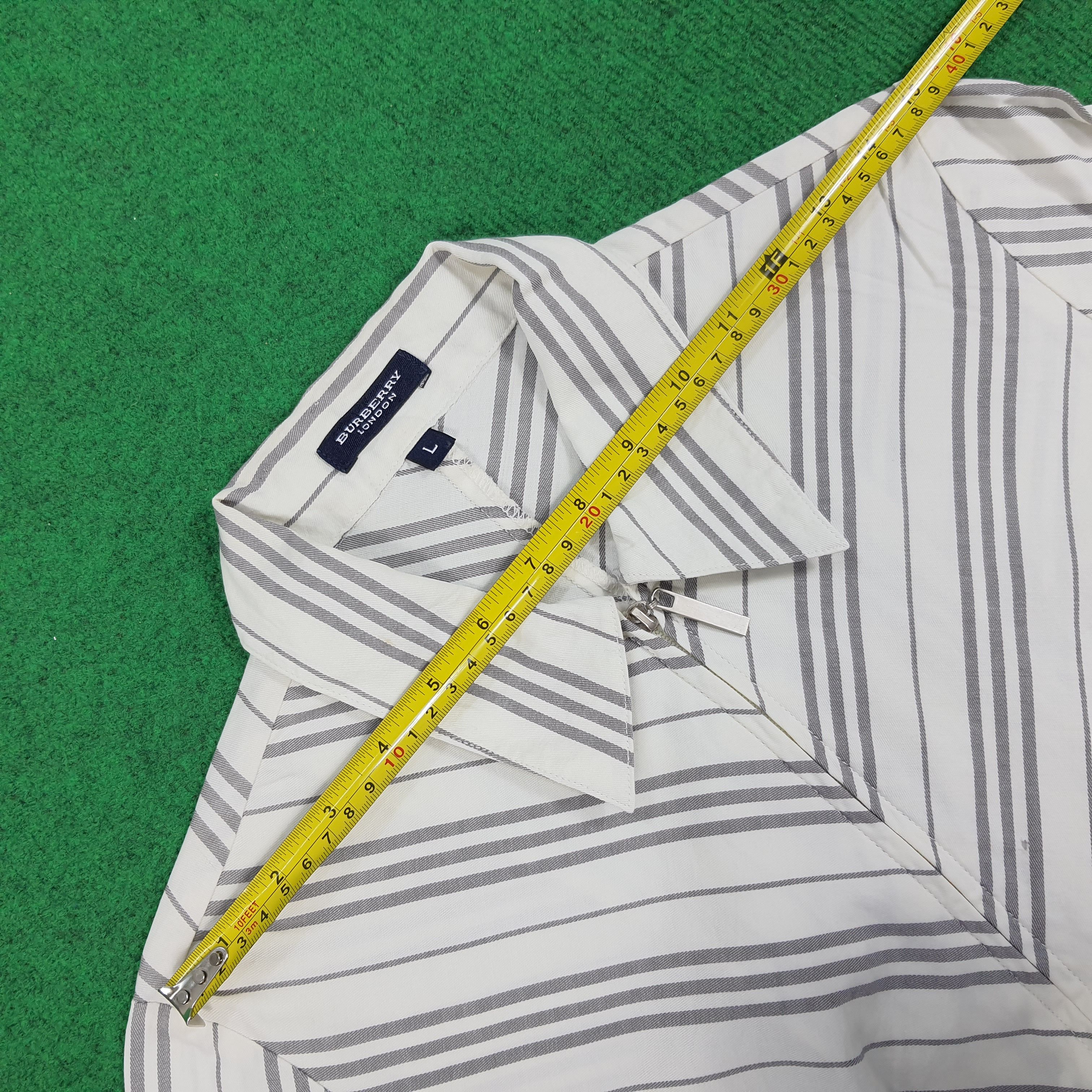 Burberry × Vintage Vintage Burberry London Striped shirt Size S / US 4 / IT 40 - 10 Thumbnail