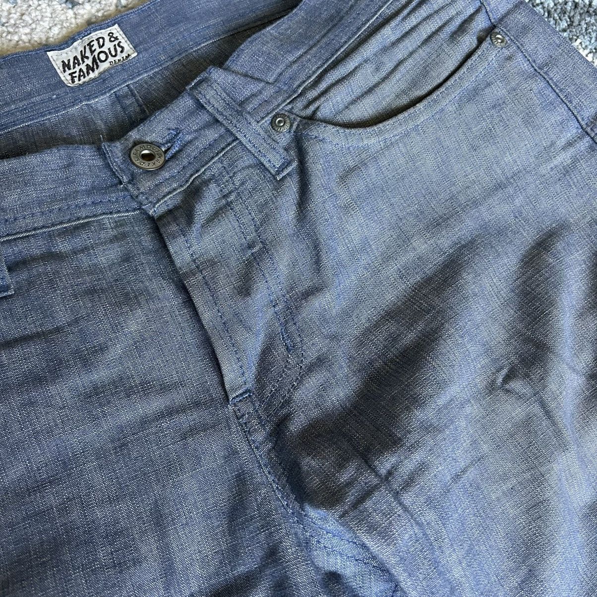 Naked & Famous 2013 Made in Canada 10 oz Selvedge Chambray Japanese Denim Size US 32 / EU 48 - 3 Thumbnail