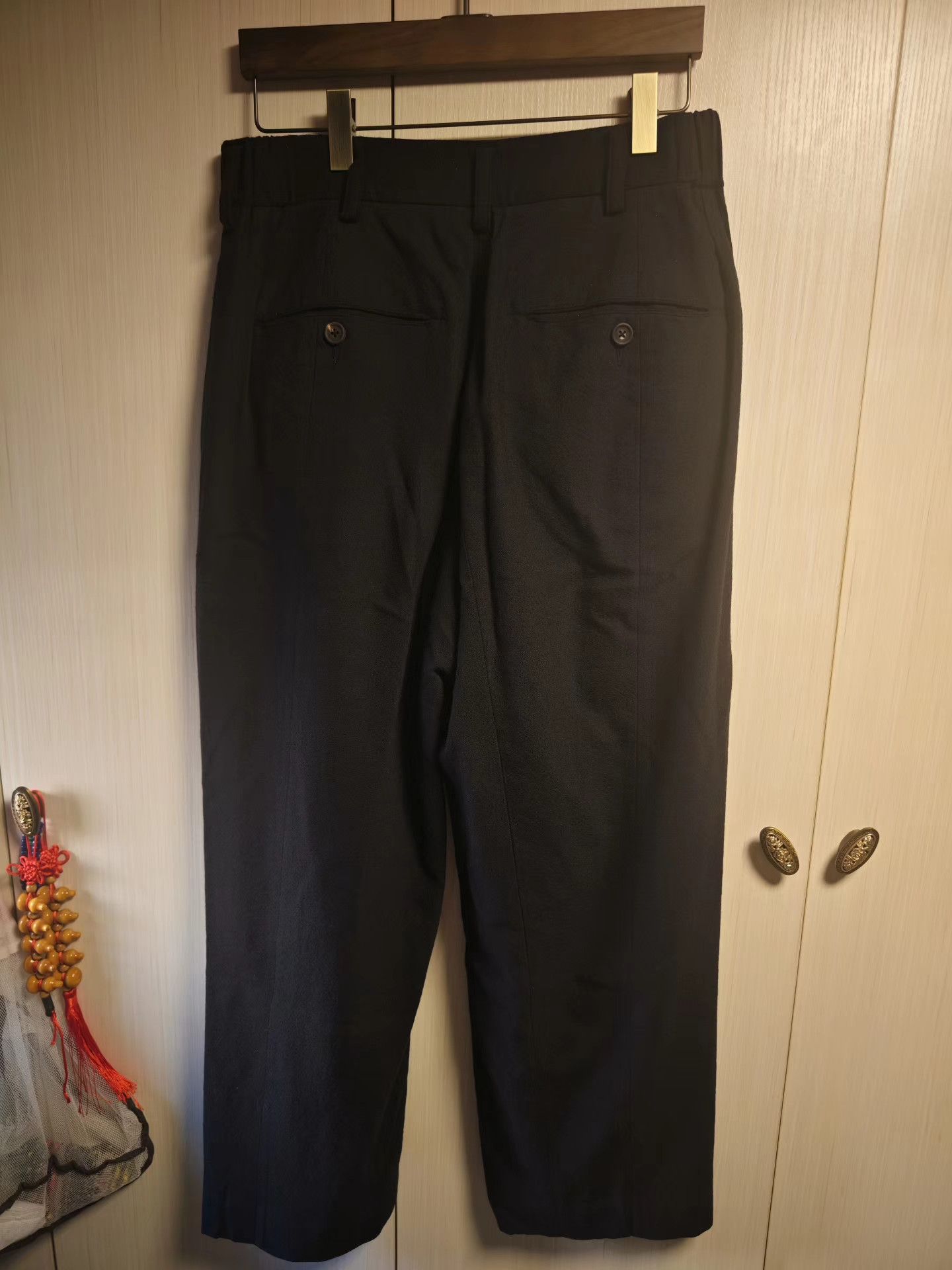 Ziggy Chen Ziggy Chen 25AW black virgin wool wide-leg pants Size US 32 / EU 48 - 1 Thumbnail