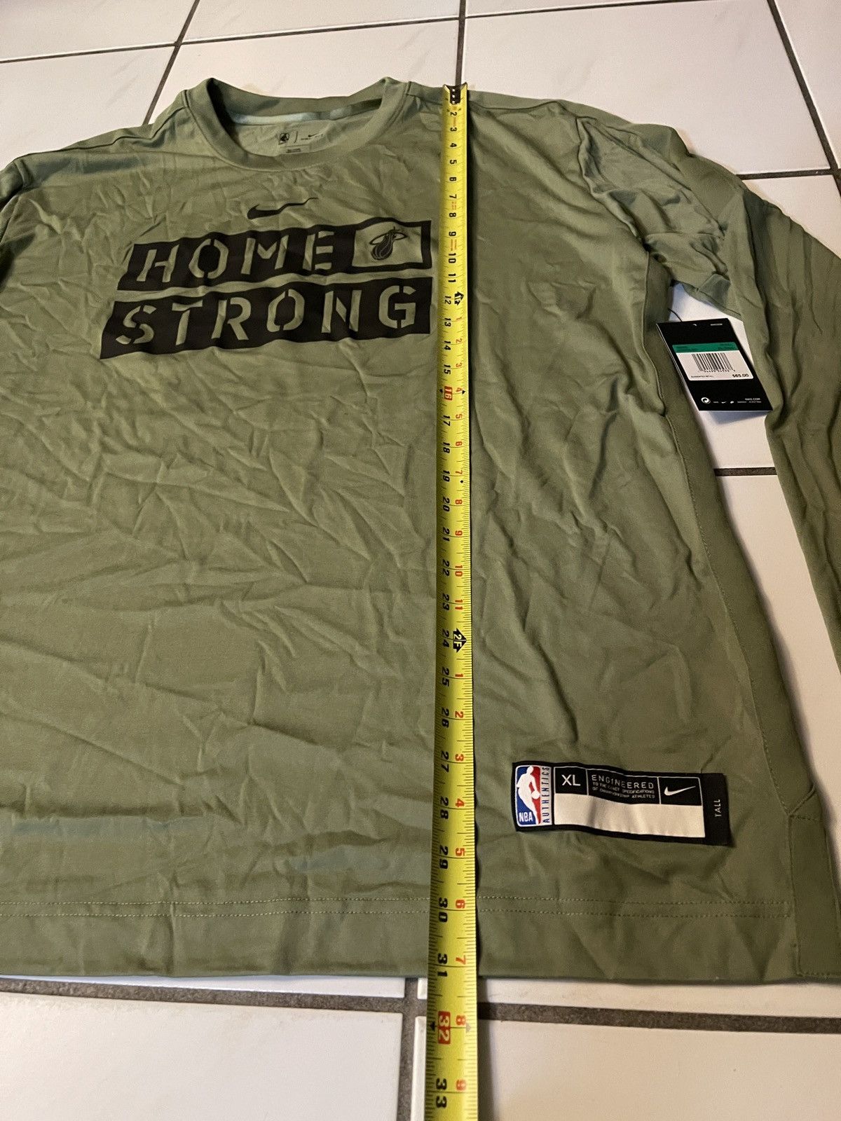 Nike Nike Miami Heat Home Strong Shirt Dri-Fit Green Men's XL Size US XL / EU 56 / 4 - 5 Thumbnail