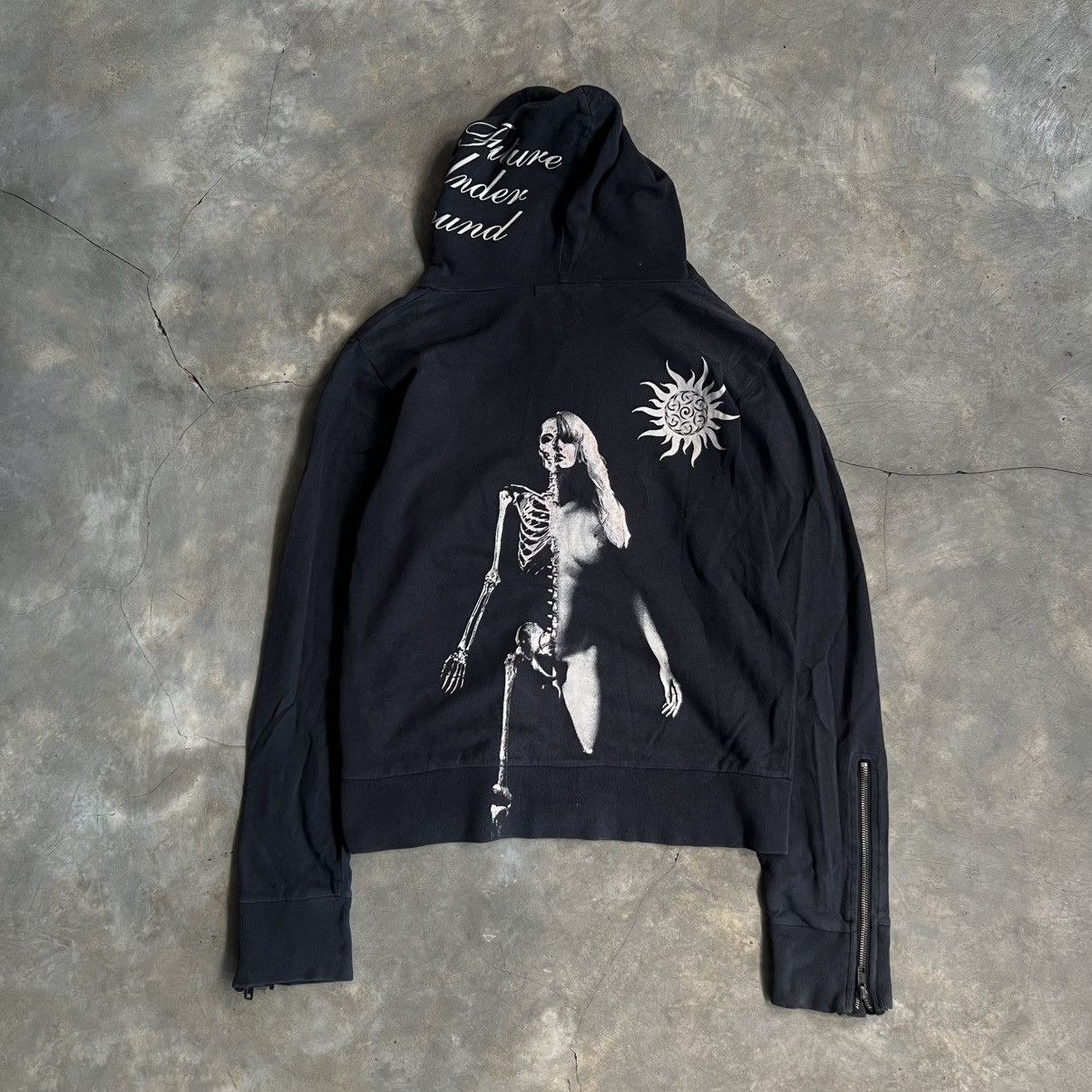 2000’s Fuga Vkei Style Future Under Ground Air Zip up Hoodie