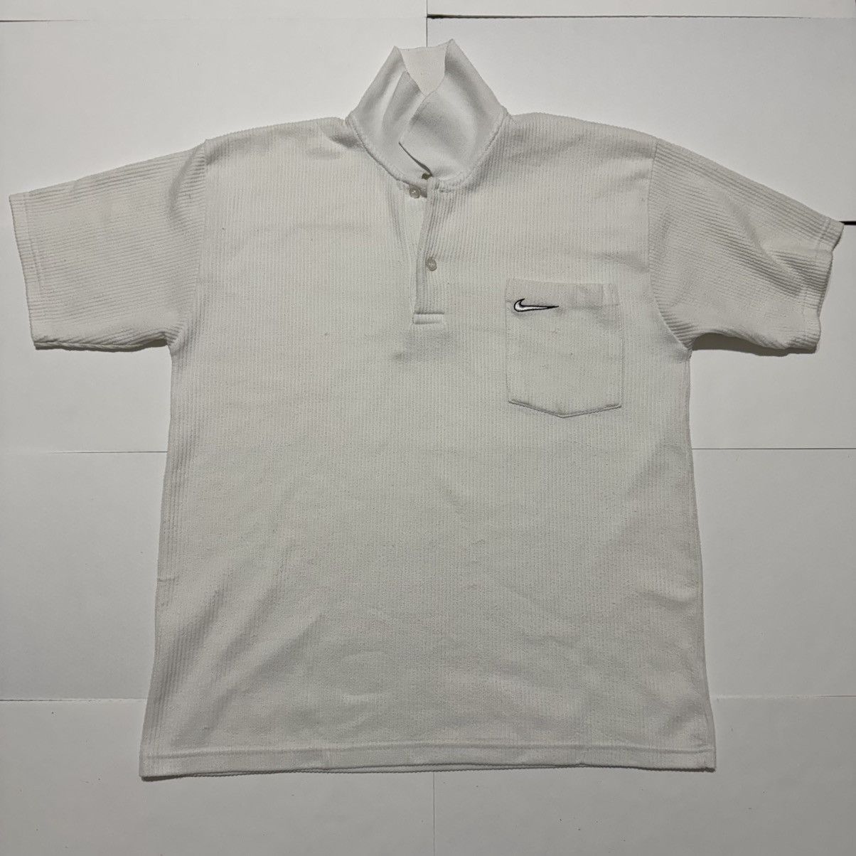 Nike × Vintage Vintage Nike Men’s White Golf Polo Shirt 90’s Slim Size L Size US L / EU 52-54 / 3 - 1 Thumbnail