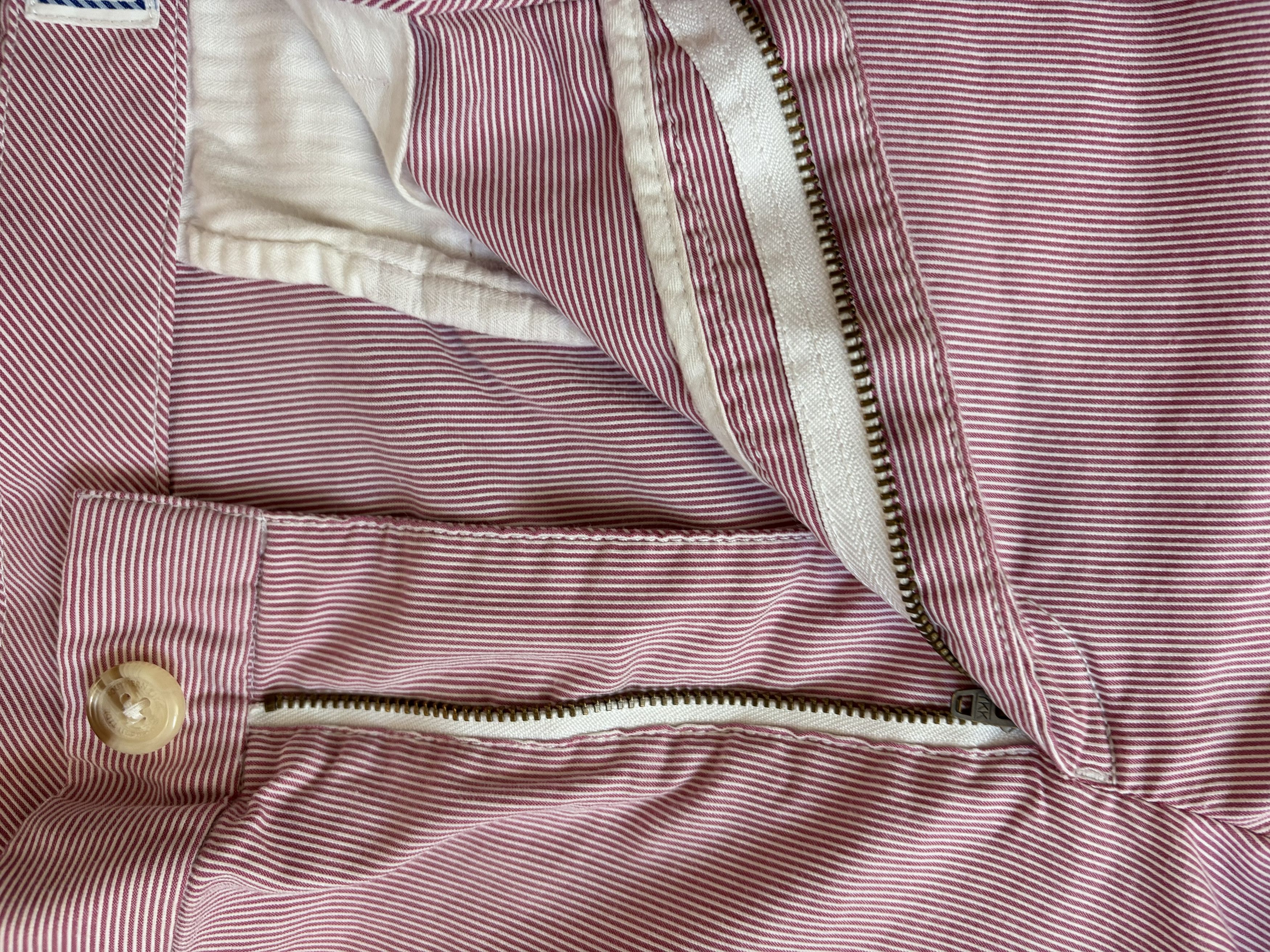 Southern Tide Southern Tide Salmon and White Microstripe Shorts Size US 36 / EU 52 - 5 Thumbnail