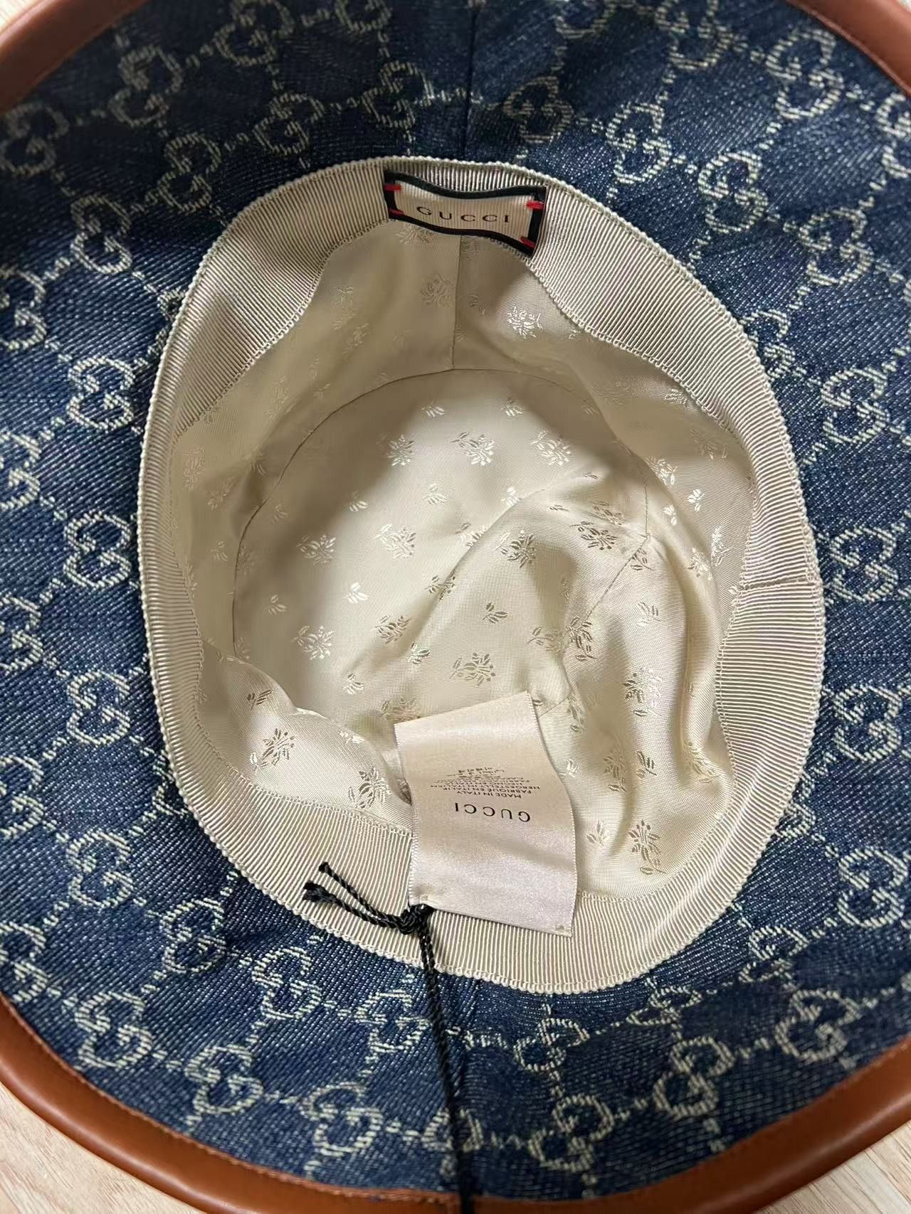 Gucci Gucci GG Denim Bucket Hat Size ONE SIZE - 8 Thumbnail