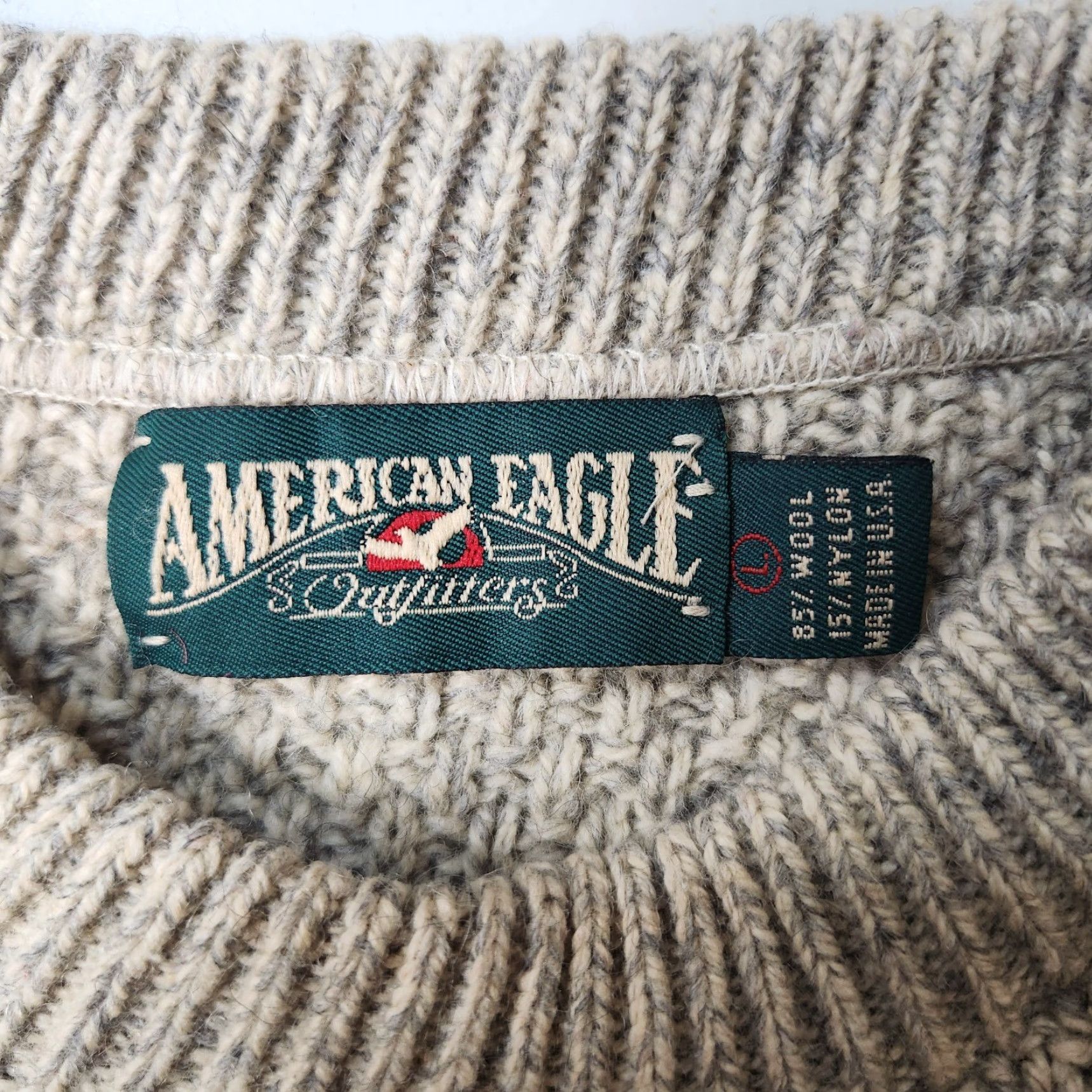 American Eagle Outfitters VINTAGE American Eagle Outfitters Mens |L| Wool Blend Fair Isle Nordic Knit Crew Neck Sweater Shirt Size US L / EU 52-54 / 3 - 7 Thumbnail