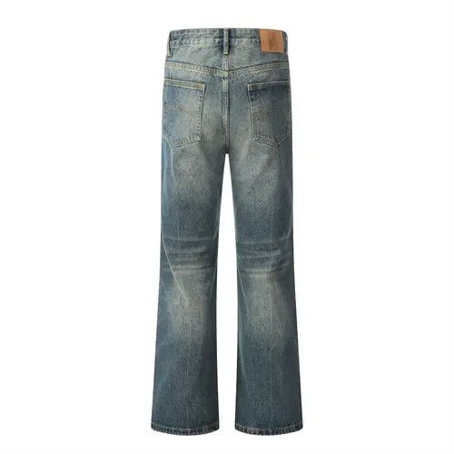 VIBE High street punk loose casual distressed washed flared jeans Size US 32 / EU 48 - 3 Thumbnail