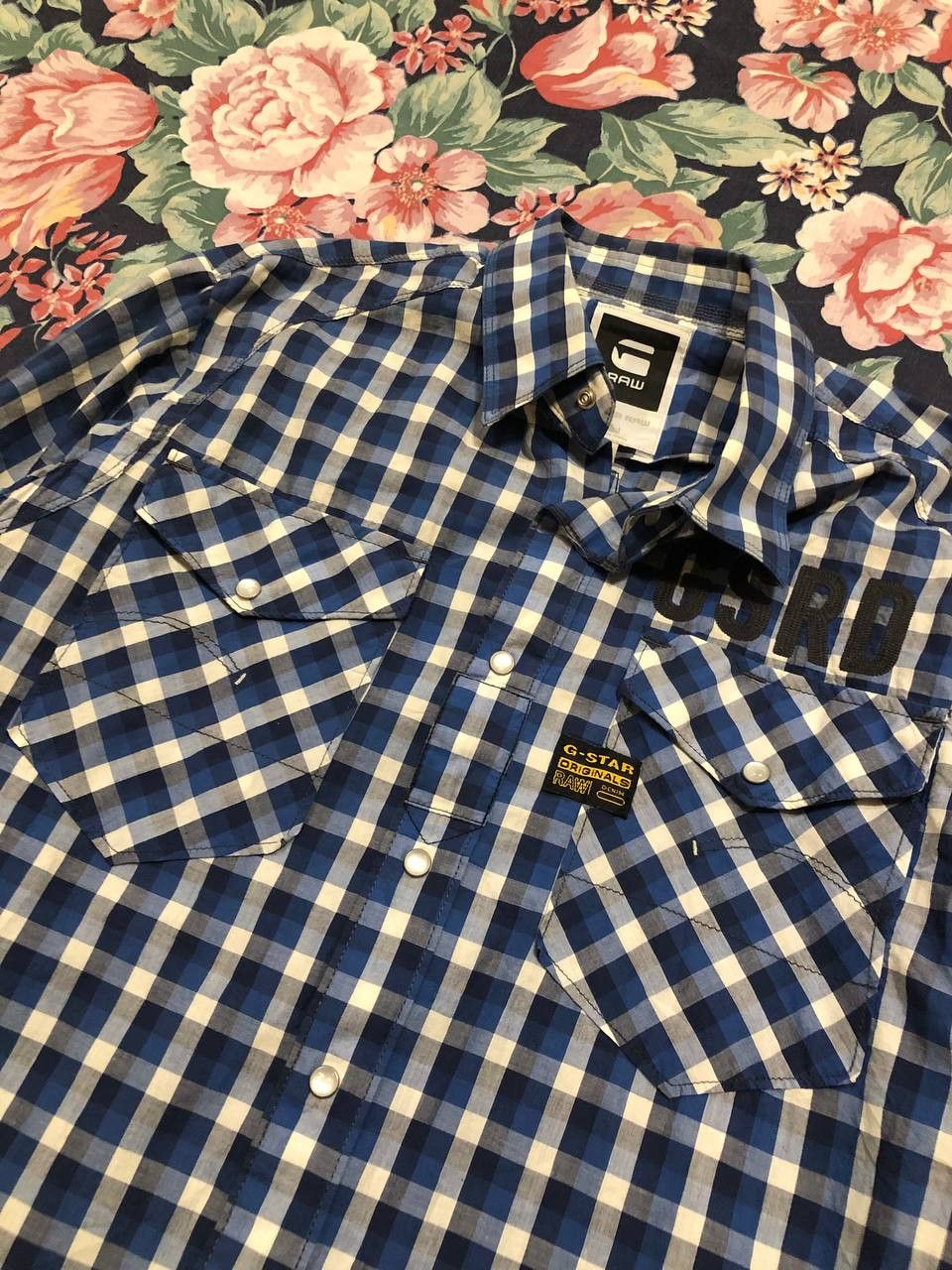 G-Star G-Star Raw Vintage Y2K big logo Shirt print streetwear Size US L / EU 52-54 / 3 - 9 Thumbnail
