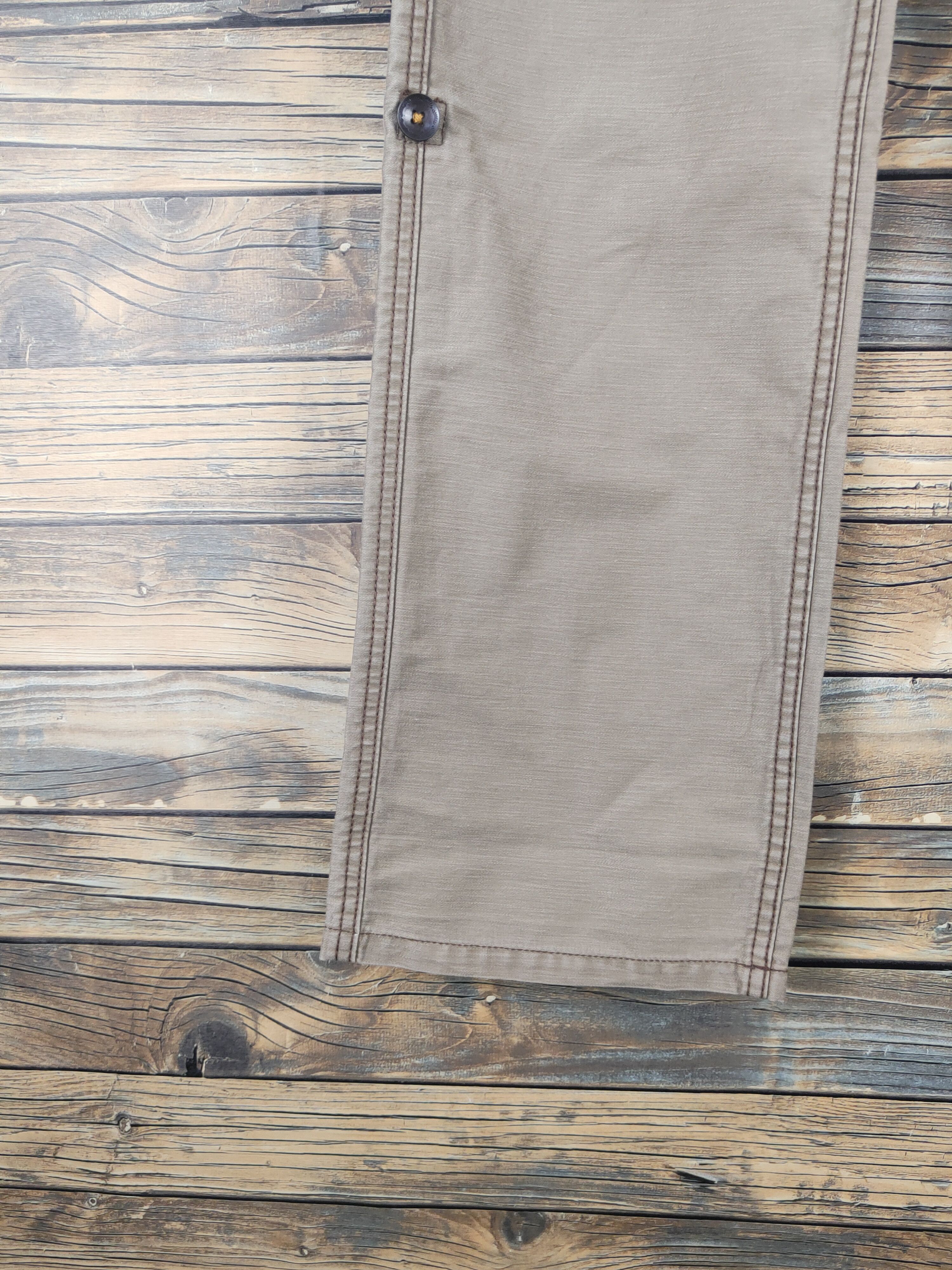 Japanese Brand DL In the groove Beige Multipocket Casual Pants #1577 Size 30" / US 8 / IT 44 - 4 Thumbnail