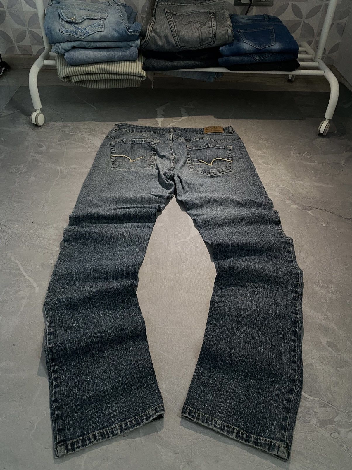 Japanese Brand Rare Washed Distressed Slim Jean / Number Nine Style Size US 33 - 2 Thumbnail